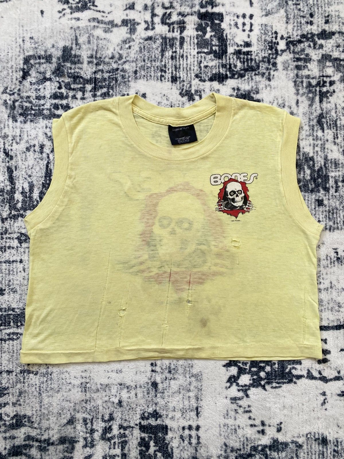 Powell Peralta × Vintage Powell Peralta Vintage 80s Womens Crop Top Medium RARE Size M / US 6-8 / IT 42-44 - 5 Thumbnail