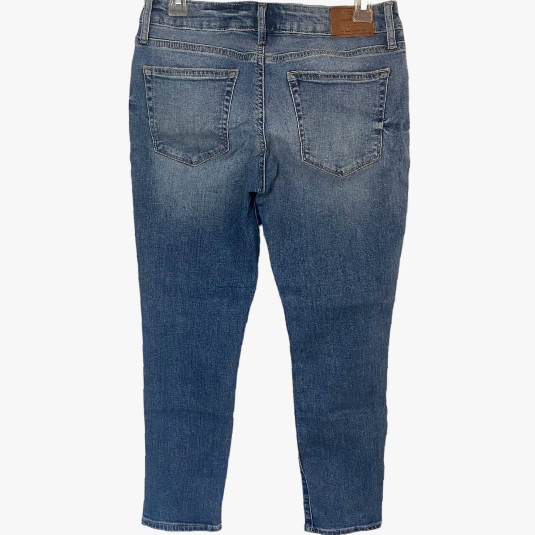 Lucky Brand Lucky Brand Lolita Crop Skinny Jeans Womens 4 Denim Medium Wash Low-Rise 27 In Waist 15'' 29 Inseam 6'' Leg Opening 5-Pocket Blue Size 27" / US 4 / IT 40 - 6 Thumbnail