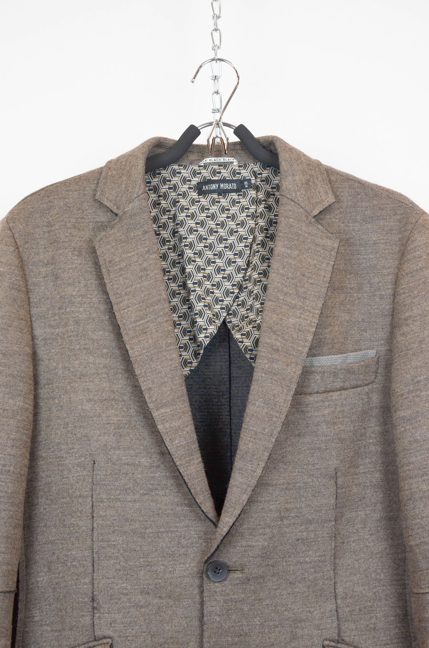 Antony Morato ANTONY MORATO Brown Super Slim Blazer - 48 Size 48S - 3 Thumbnail
