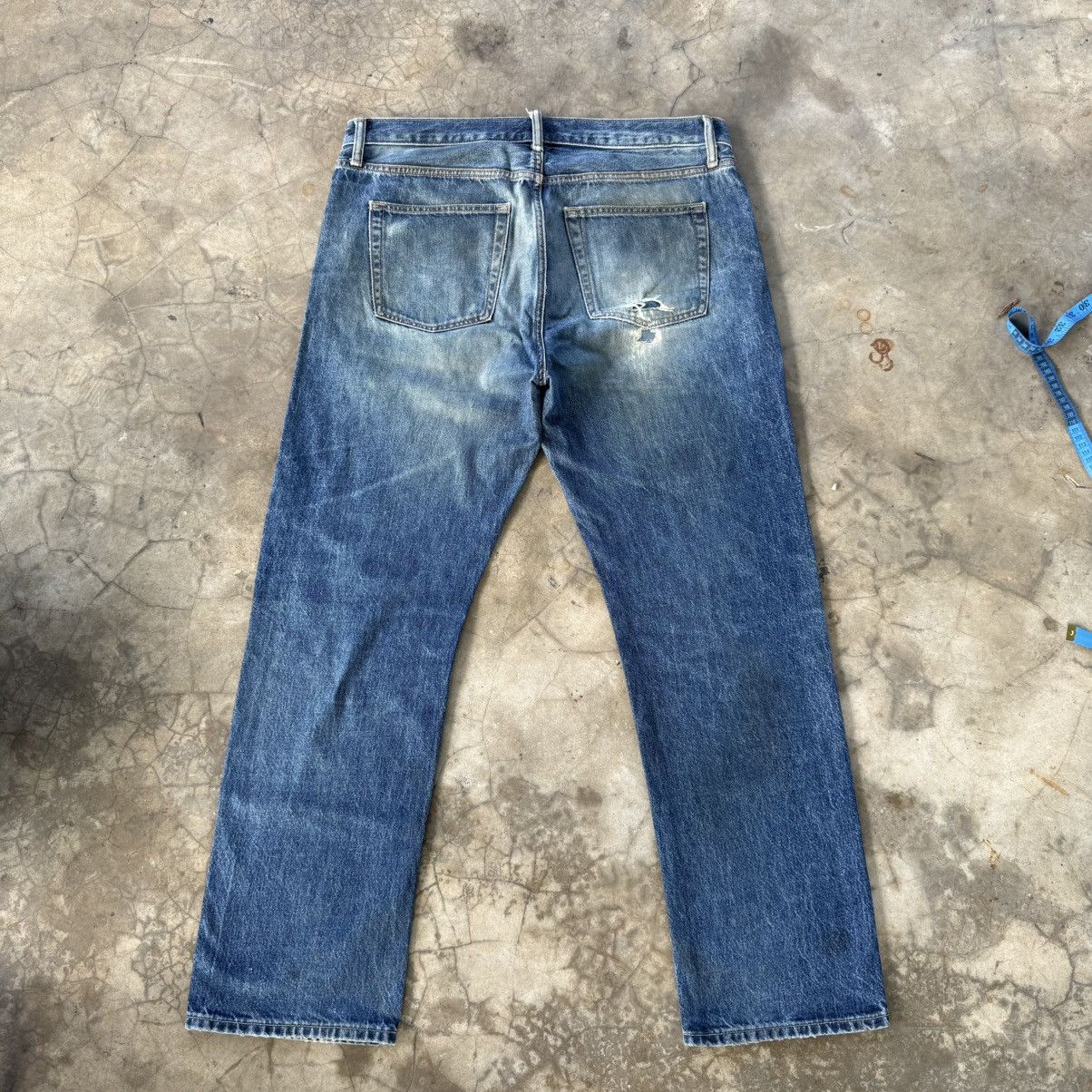 Japanese Brand W38 Vintage Japanese Rusty Mud Washer Denim Jean Pants Size US 38 / EU 54 - 8 Thumbnail
