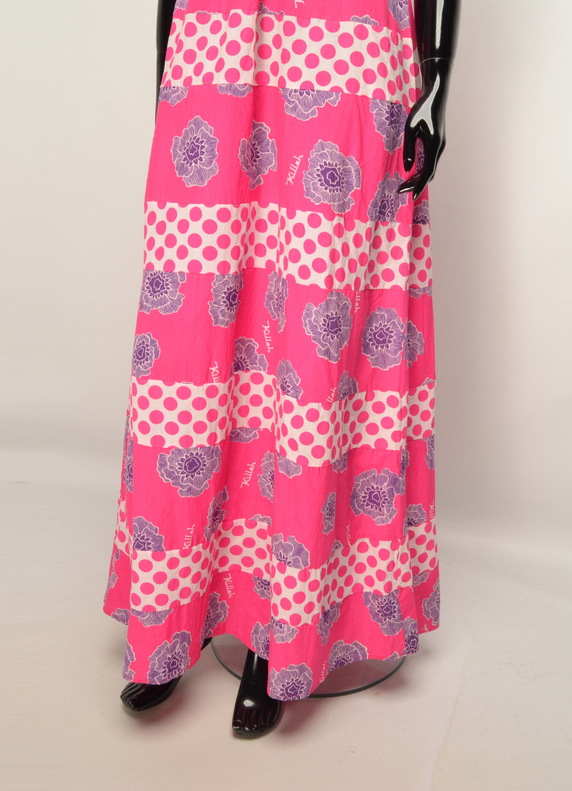 Miss Sixty Killah by Miss Sixty Y2K Floral Polka Dot Maxi Halter Dress Size S / US 4 / IT 40 - 3 Thumbnail