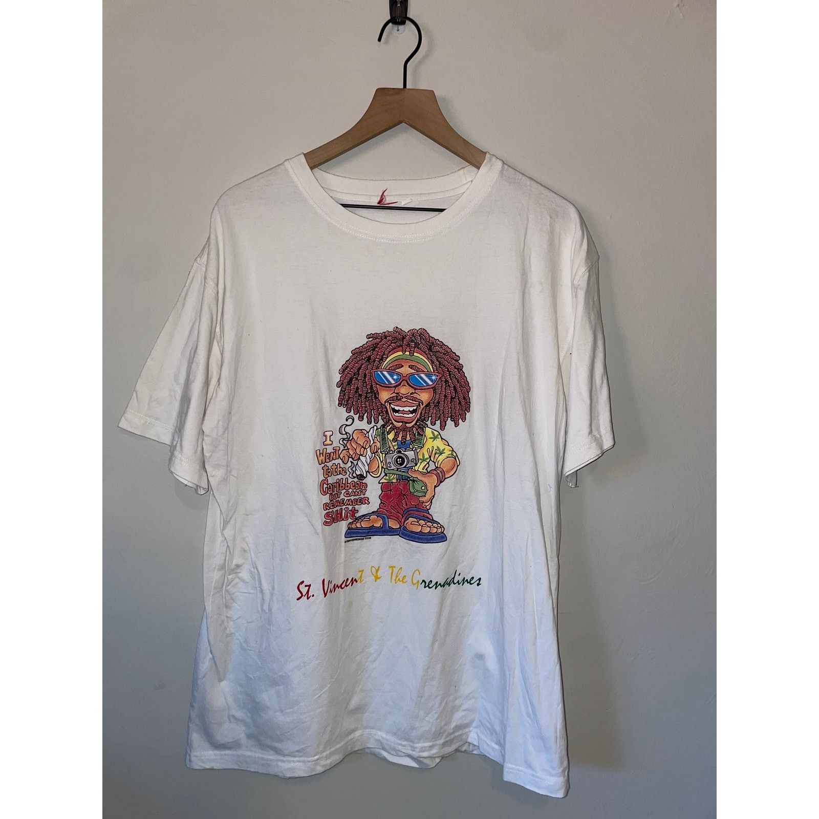 Vintage Vintage Smoking Shirt St Vincent The Grenadines Caribbean XL Size US XL / EU 56 / 4 - 1 Thumbnail