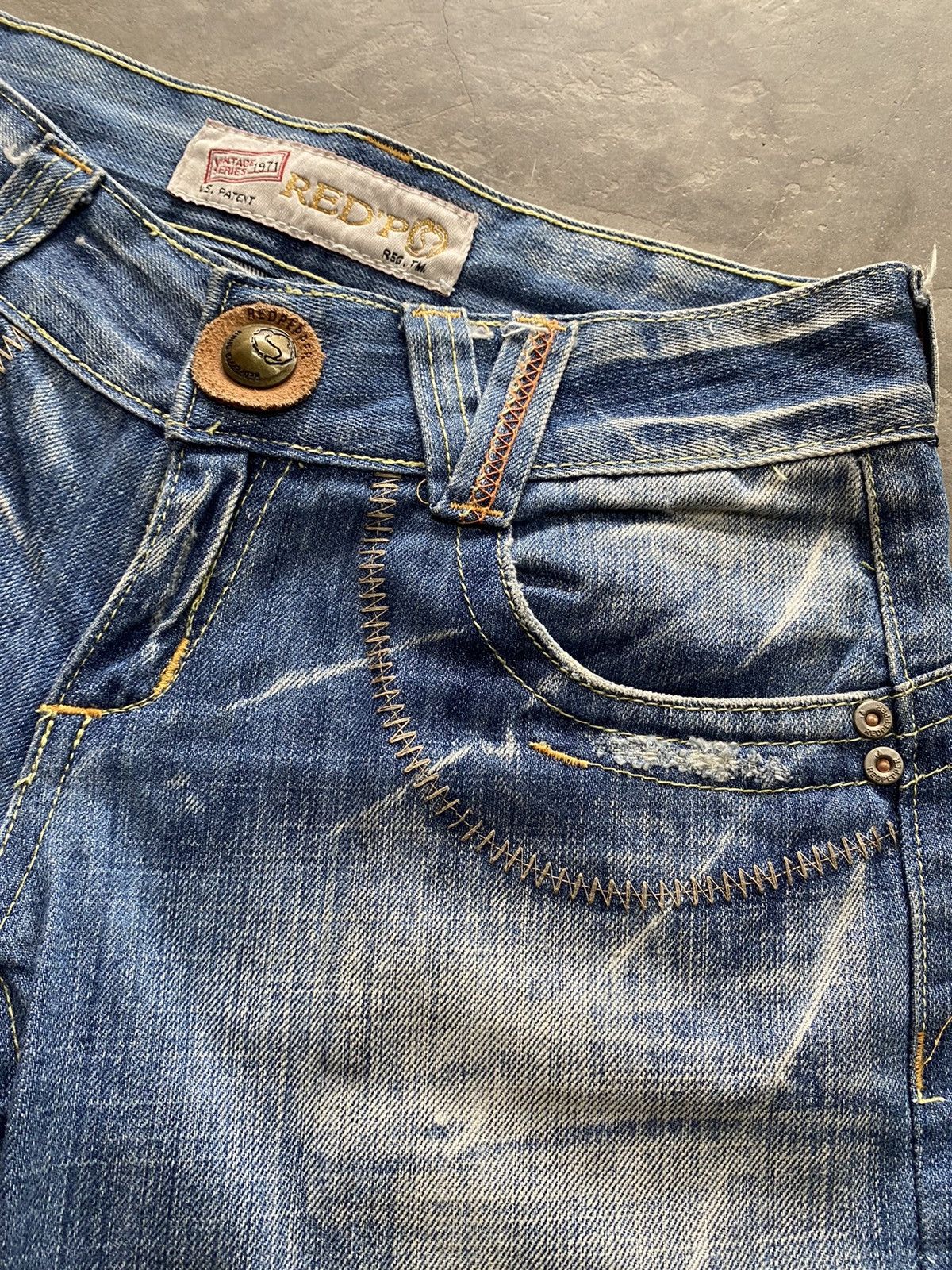 Hysteric Glamour × If Six Was Nine × Le Grande Bleu (L.G.B.) Baggy Flare Japan Red Paper Low Rise Wide Leg Size US 28 / EU 44 - 10 Thumbnail