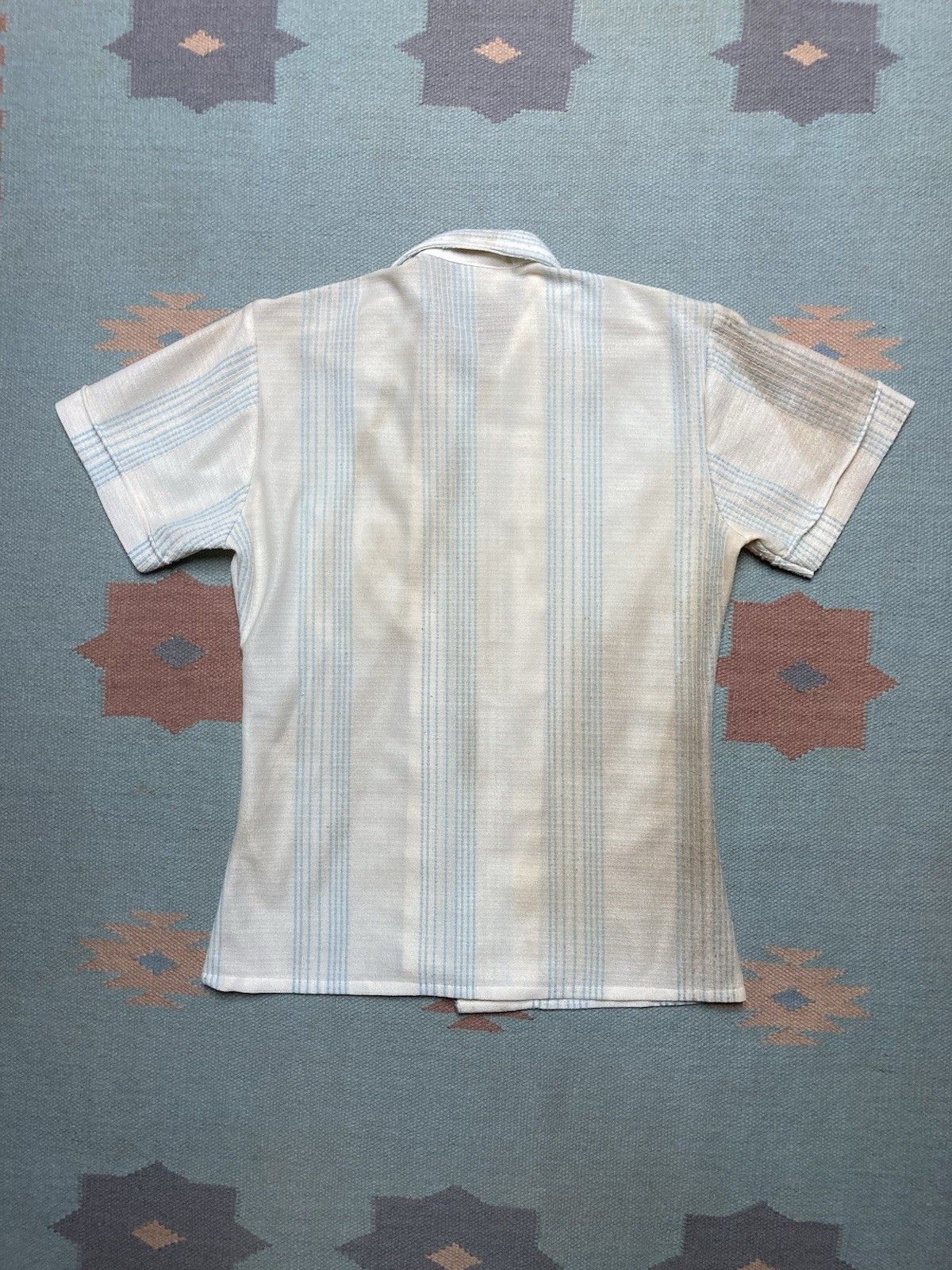 Sears × Vintage 70s polo shirt textured knit striped sears kings road large Size US L / EU 52-54 / 3 - 7 Thumbnail