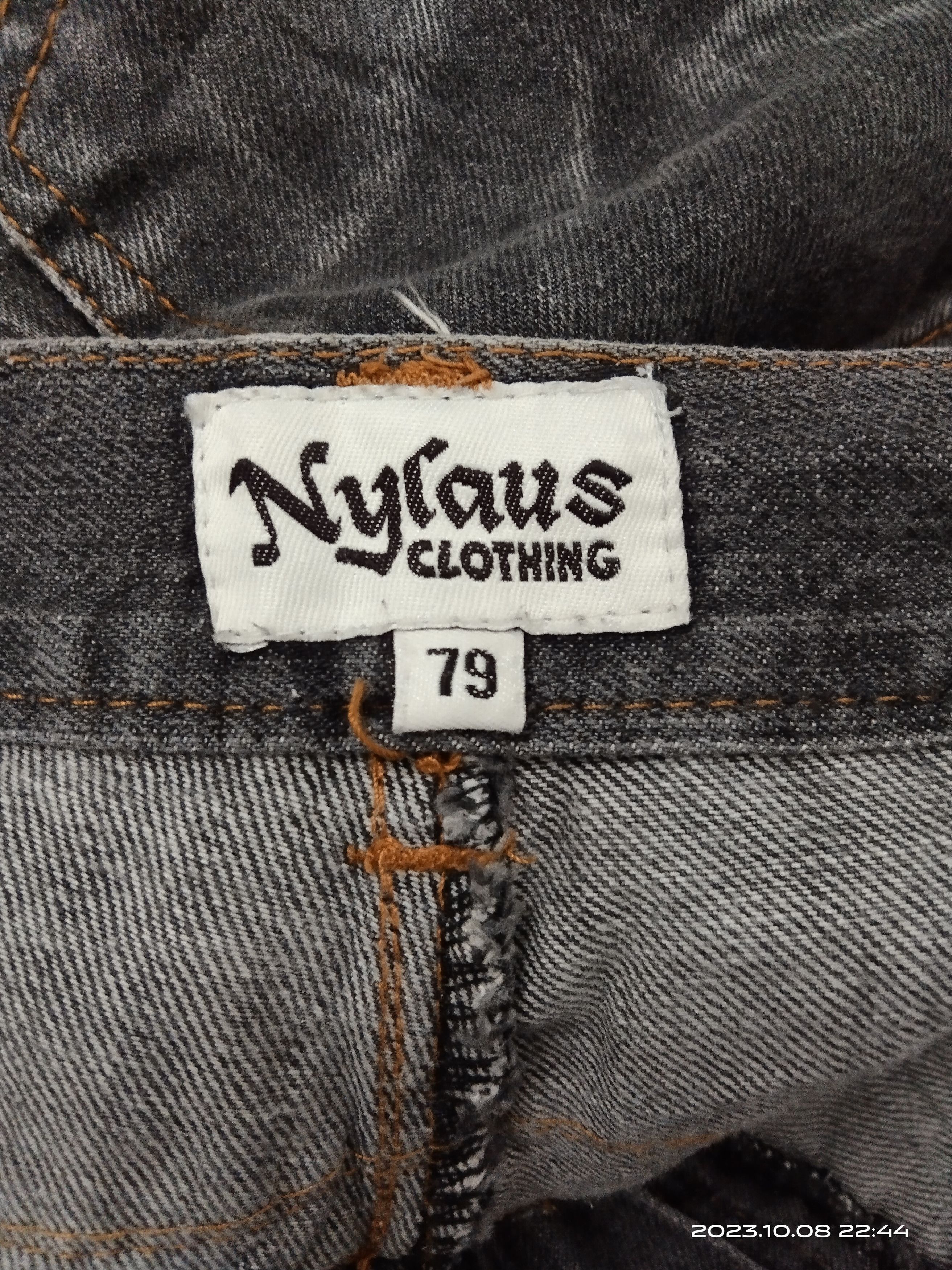 Japanese Brand SICK DOUBLE WAIST NYLAUS CLOTHING DENIM PANTS Size US 30 / EU 46 - 9 Thumbnail