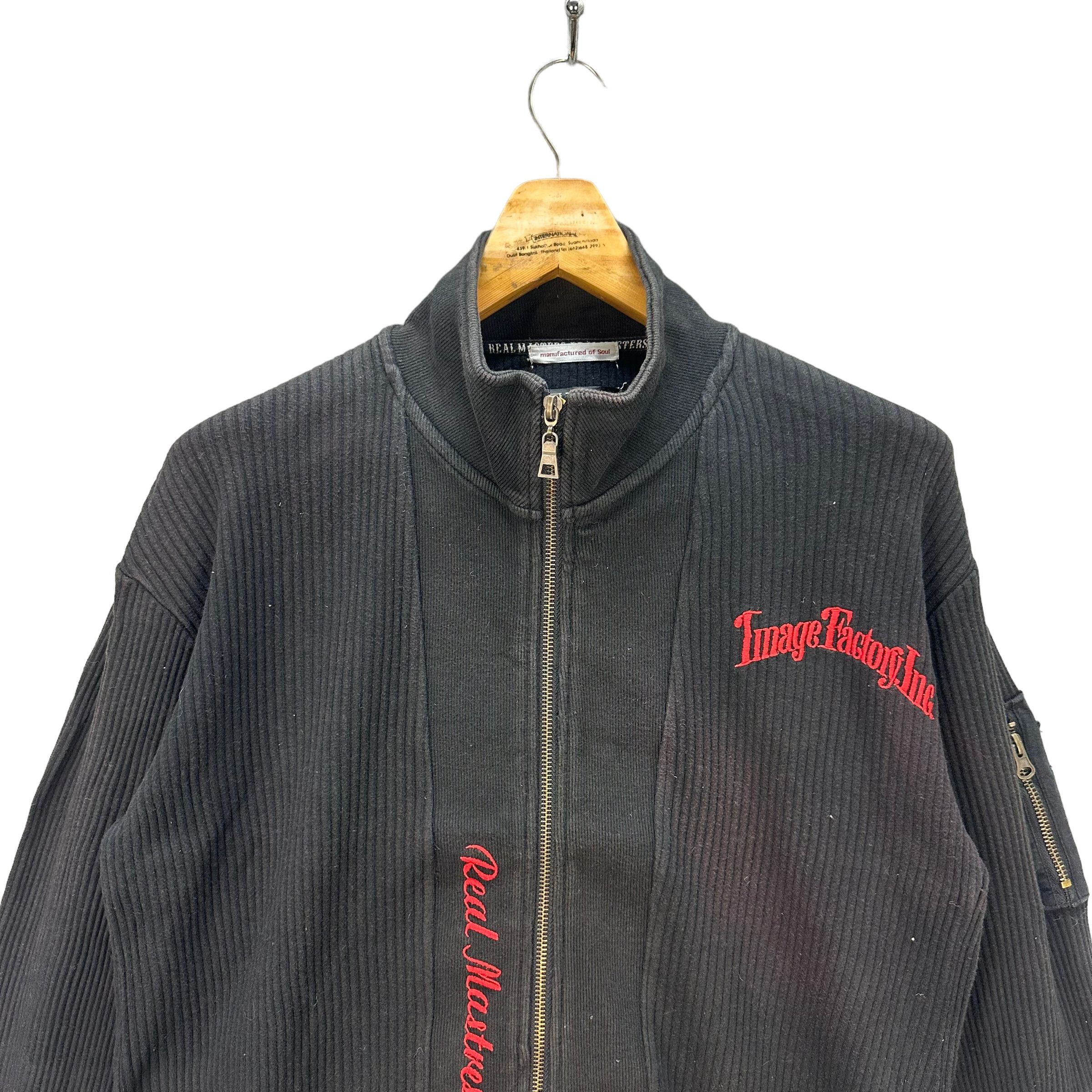 Japanese Brand REAL MASTER MOTORCYCLE BIG LOGO SWEATER JACKET #7933-191 Size US L / EU 52-54 / 3 - 5 Thumbnail