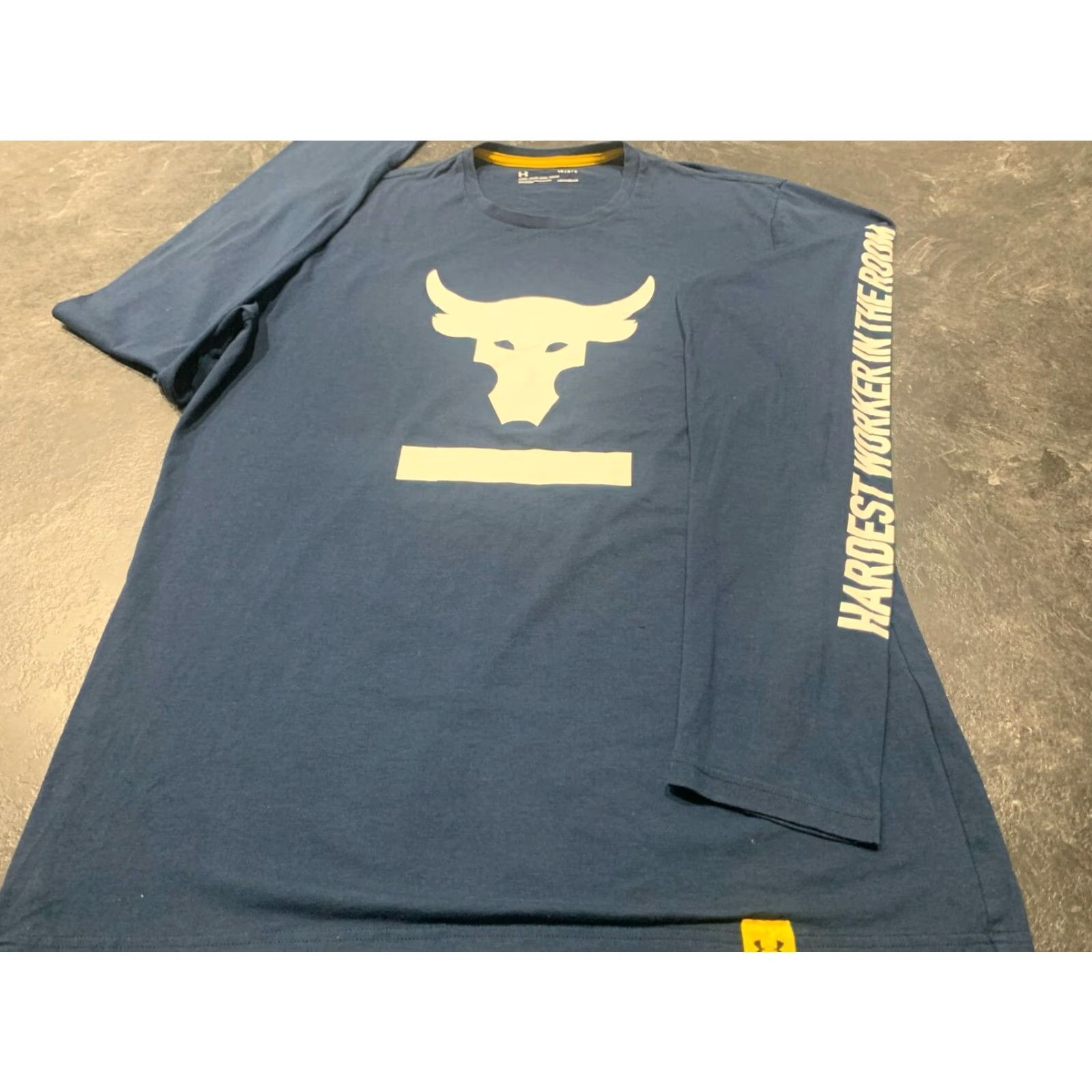 Under Armour VINTAGE Under Armour Project Rock T-Shirt Long Sleeve Men's Large Blue Activewear Athletic Clothing Size US L / EU 52-54 / 3 - 2 Thumbnail