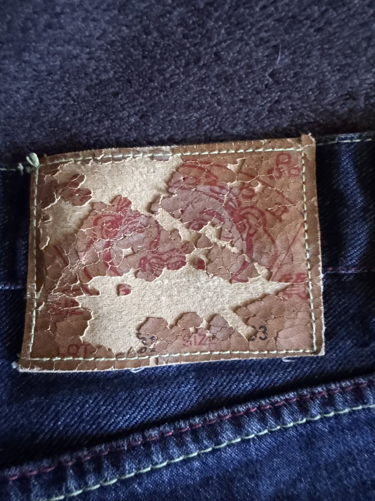Evisu × Puma Evisu Puma vintage denim pants pocket big logo Size US 33 - 16 Thumbnail