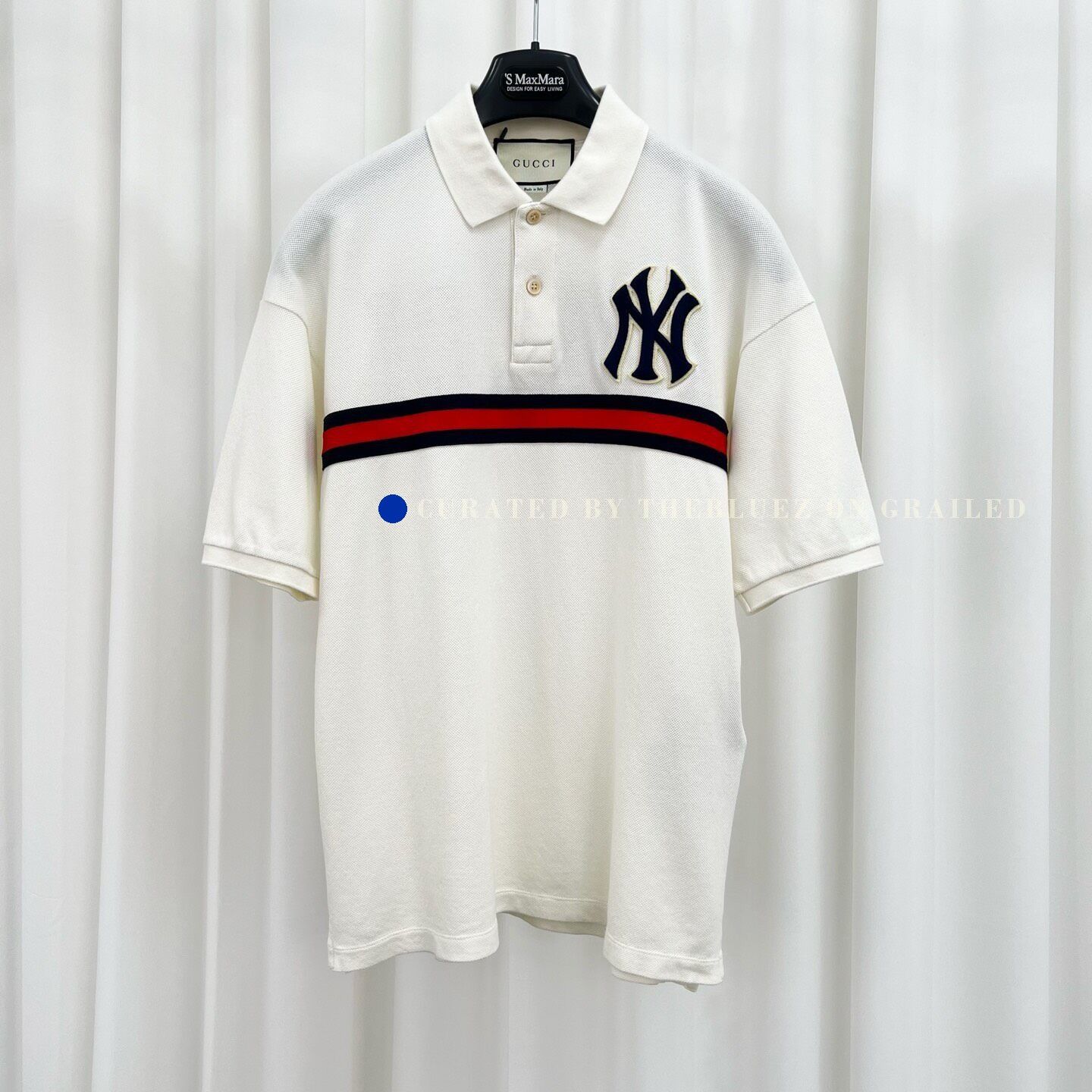 Gucci Gucci NY Embroidered Logo Web Polo Size US XS / EU 42 / 0 - 1 Thumbnail