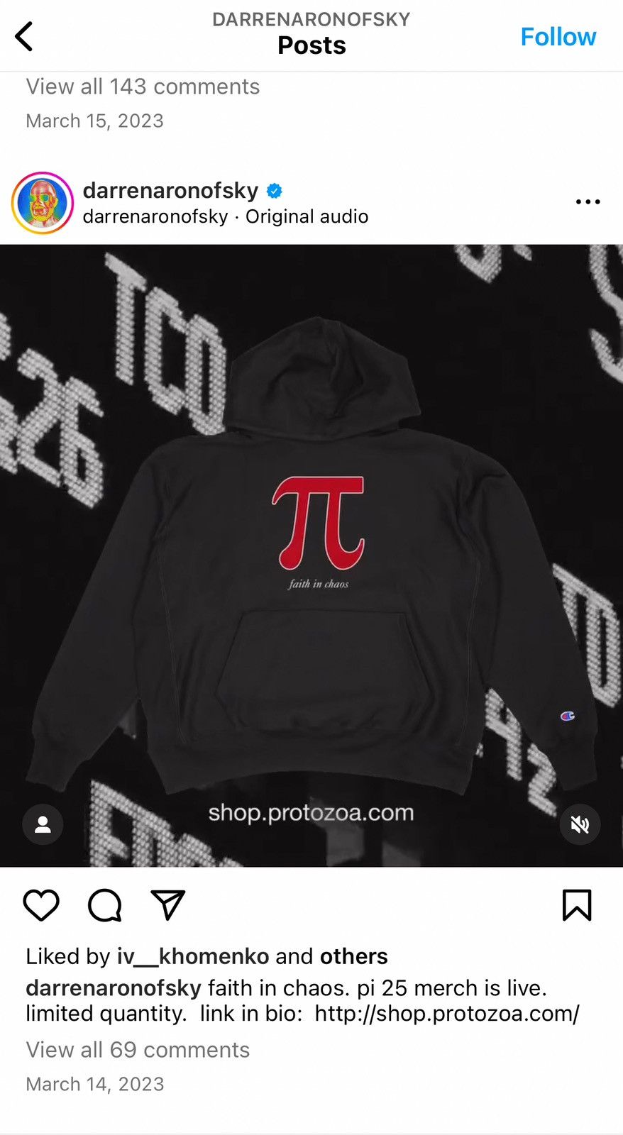 Expert Horror rare official Aronofsky Pi Faith in Chaos movie hoodie Size US L / EU 52-54 / 3 - 2 Thumbnail