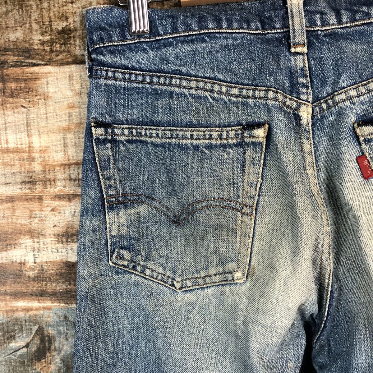 Levi's DLL Levis Blue ripped vintage Denim Pants #C240 Size US 27 - 19 Thumbnail