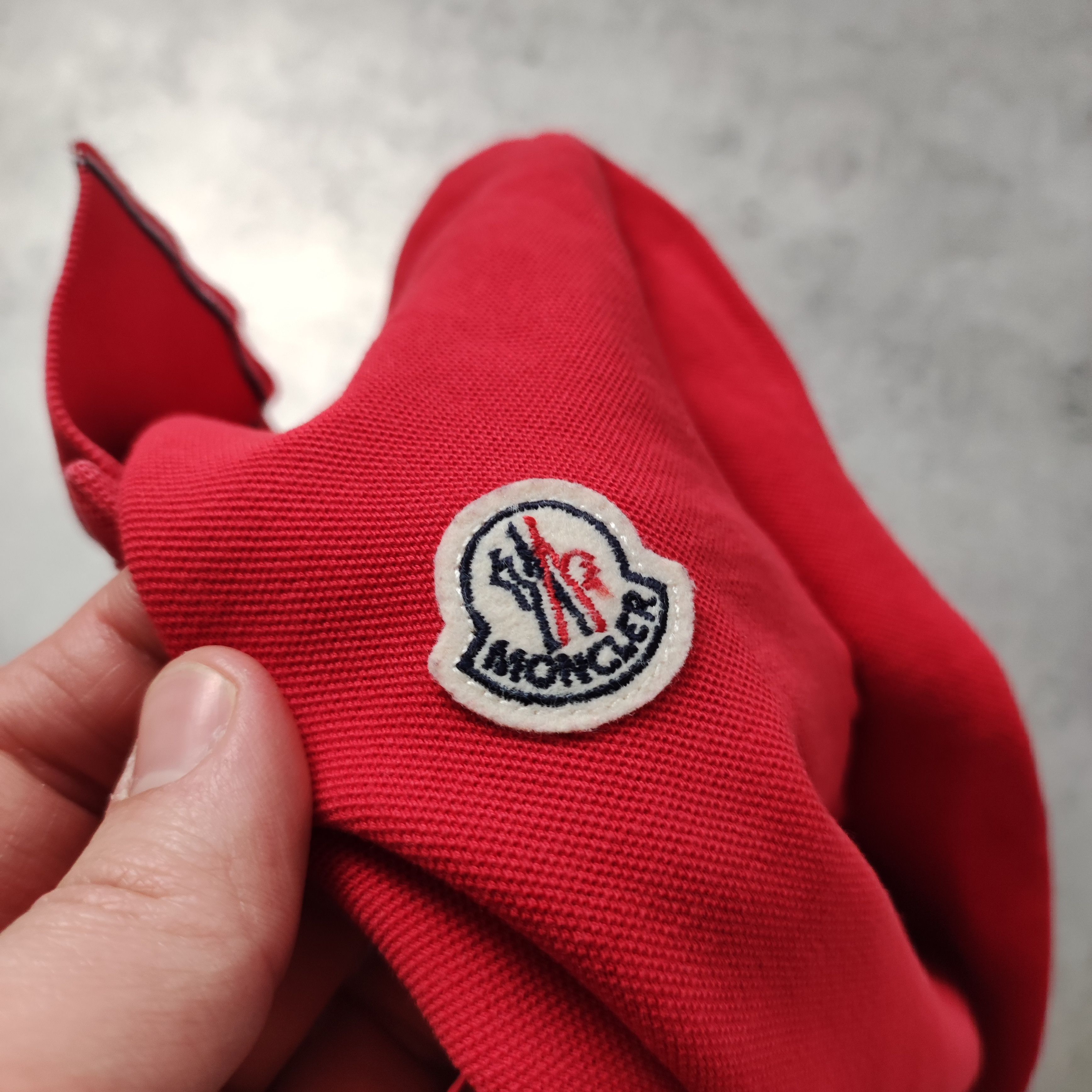 Moncler RARE Moncler Red Longsleeve Maglia Manica Polo Shirt Size S / US 4 / IT 40 - 5 Thumbnail