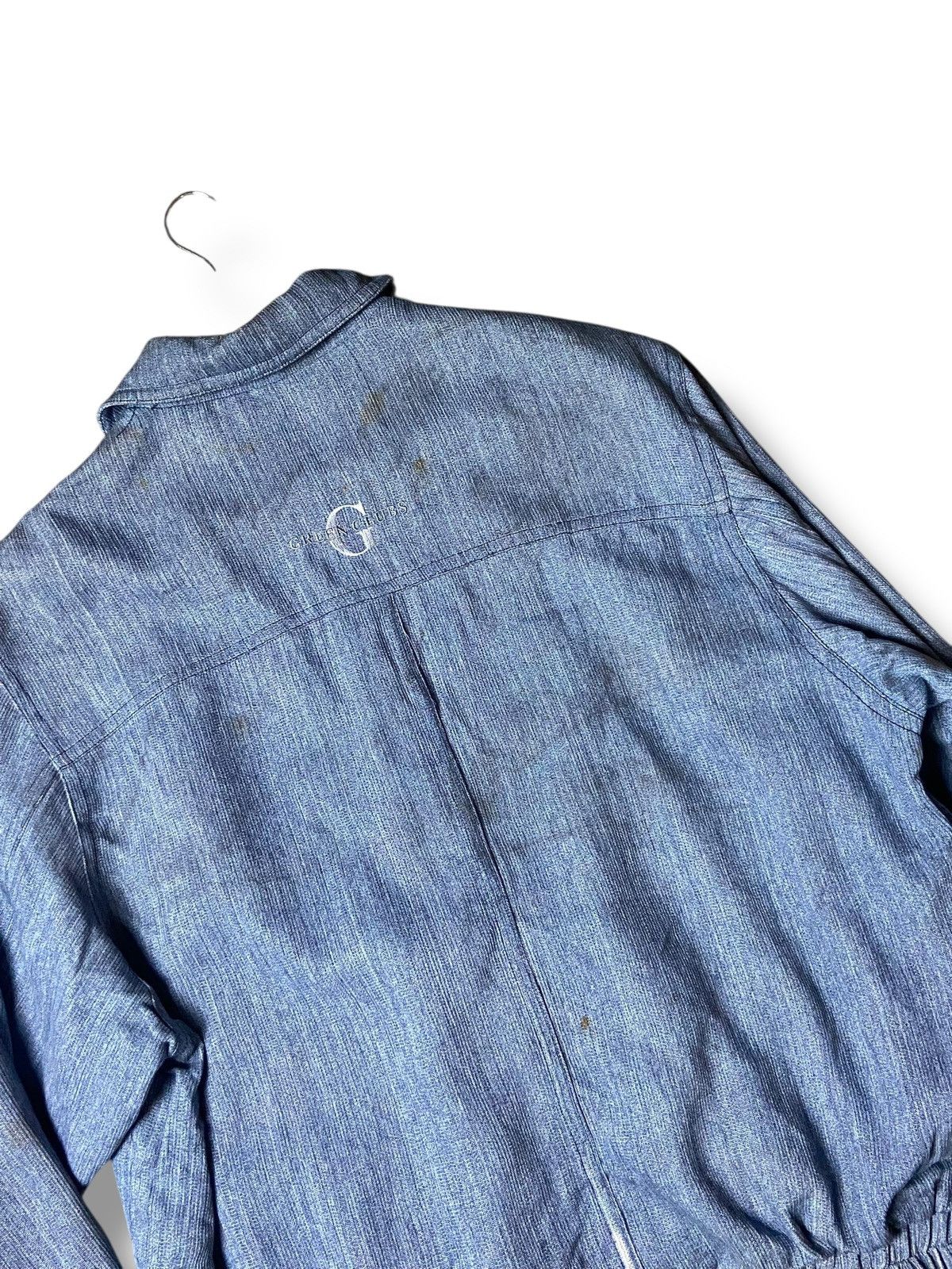 Japanese Brand × Vintage Green Club Brand Denim Jeans Down Jacket (128) Size US S / EU 44-46 / 1 - 2 Thumbnail
