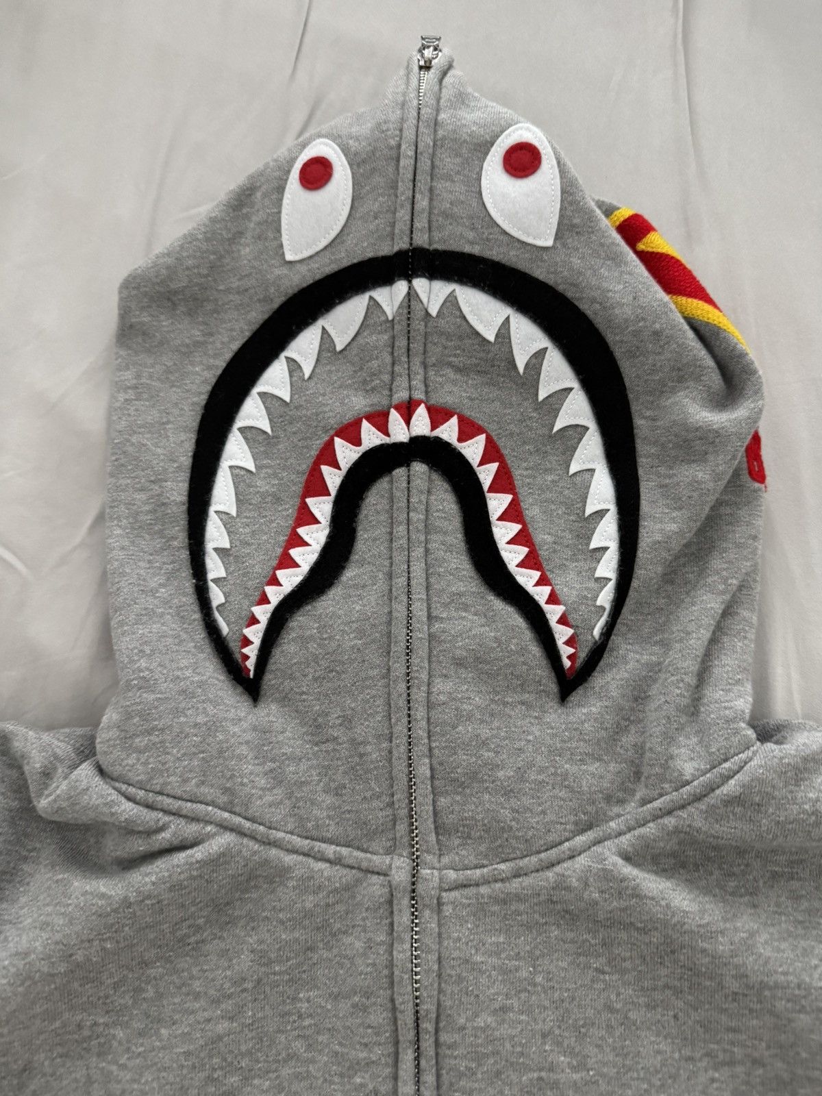 Bape Bape 2nd Shark Full Zip Hoodie Gray Size Small PONR Size US S / EU 44-46 / 1 - 3 Thumbnail