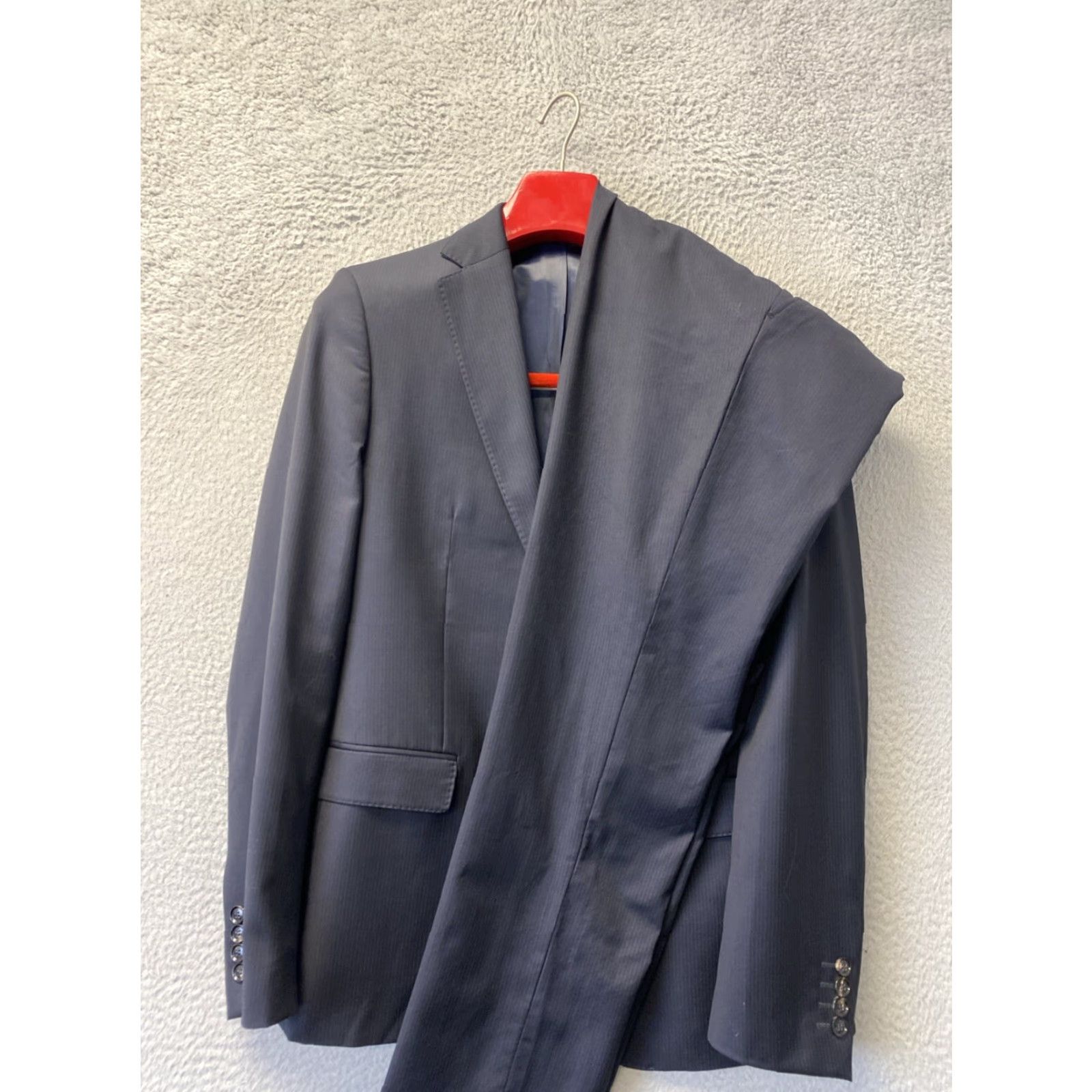 Zara Zara Men's Black 2 Button Blazer Suit Jacket Pants Size 40 Black /120-2 Size 40R - 2 Thumbnail