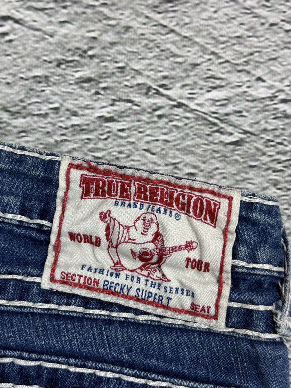 True Religion True Religion blue jeans white thick stitching Billy Size 30" / US 8 / IT 44 - 6 Thumbnail