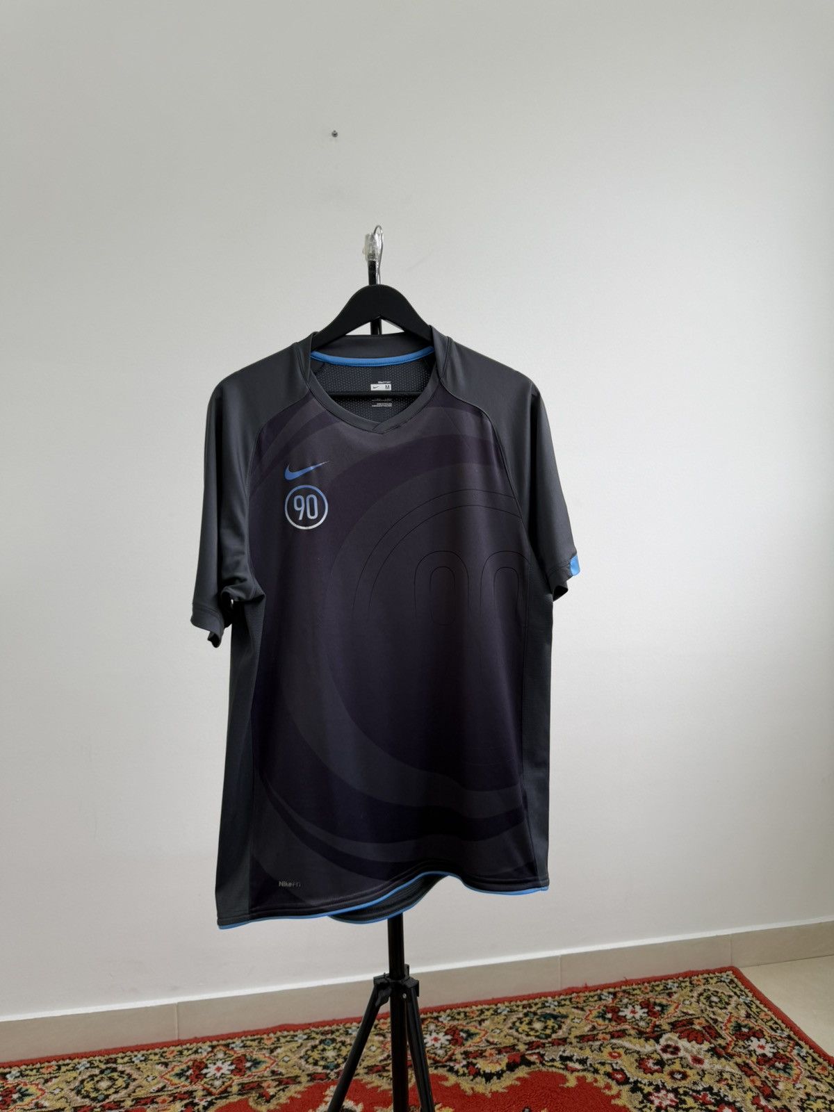 Nike Vintage 90s Nike Total 90 Drill Swag Y2K Style T-Shirt Size US M / EU 48-50 / 2 - 2 Thumbnail