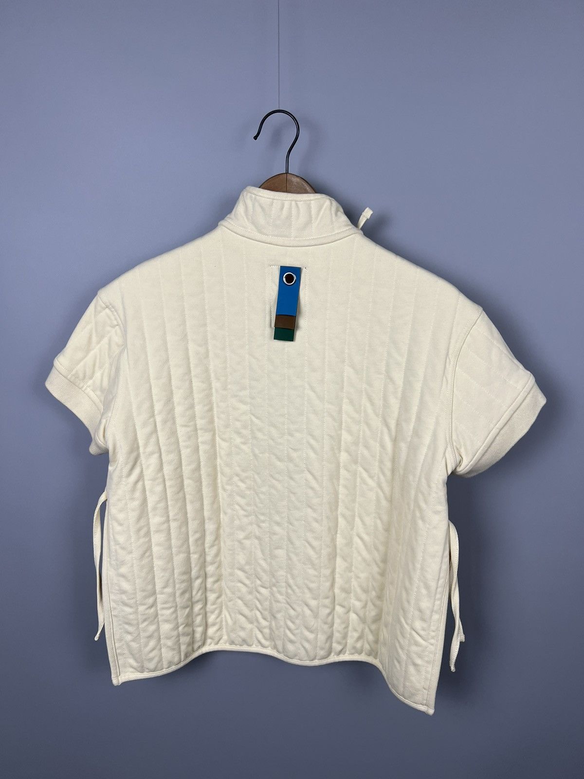 Craig Green Craig Green X Björn Borg Womens Cream Quilted Polo Shirt Size S / US 4 / IT 40 - 10 Thumbnail