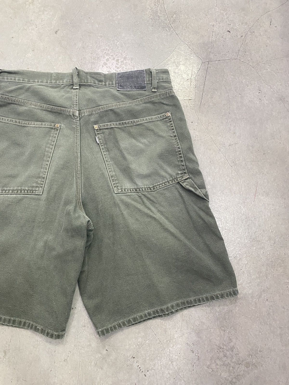 Levi's Vintage Clothing LEVI'S SILVERTAB DUNGAREE SHORTS Size US 33 - 9 Thumbnail
