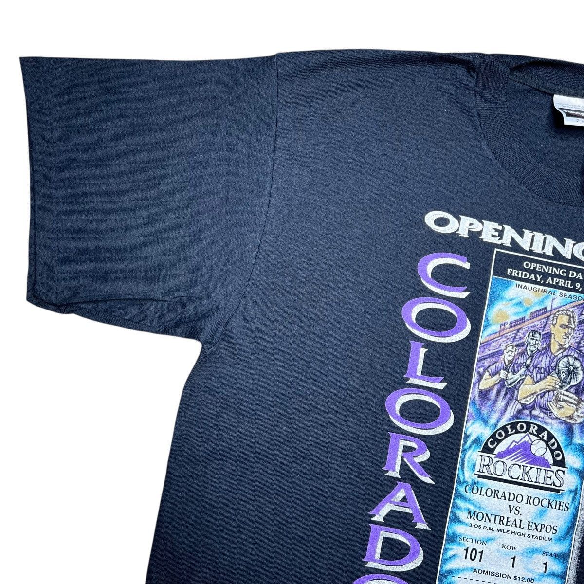 MLB 1993 MLB Colorado Rockies Opening Day Inaugural Season Tee Size US XL / EU 56 / 4 - 6 Thumbnail