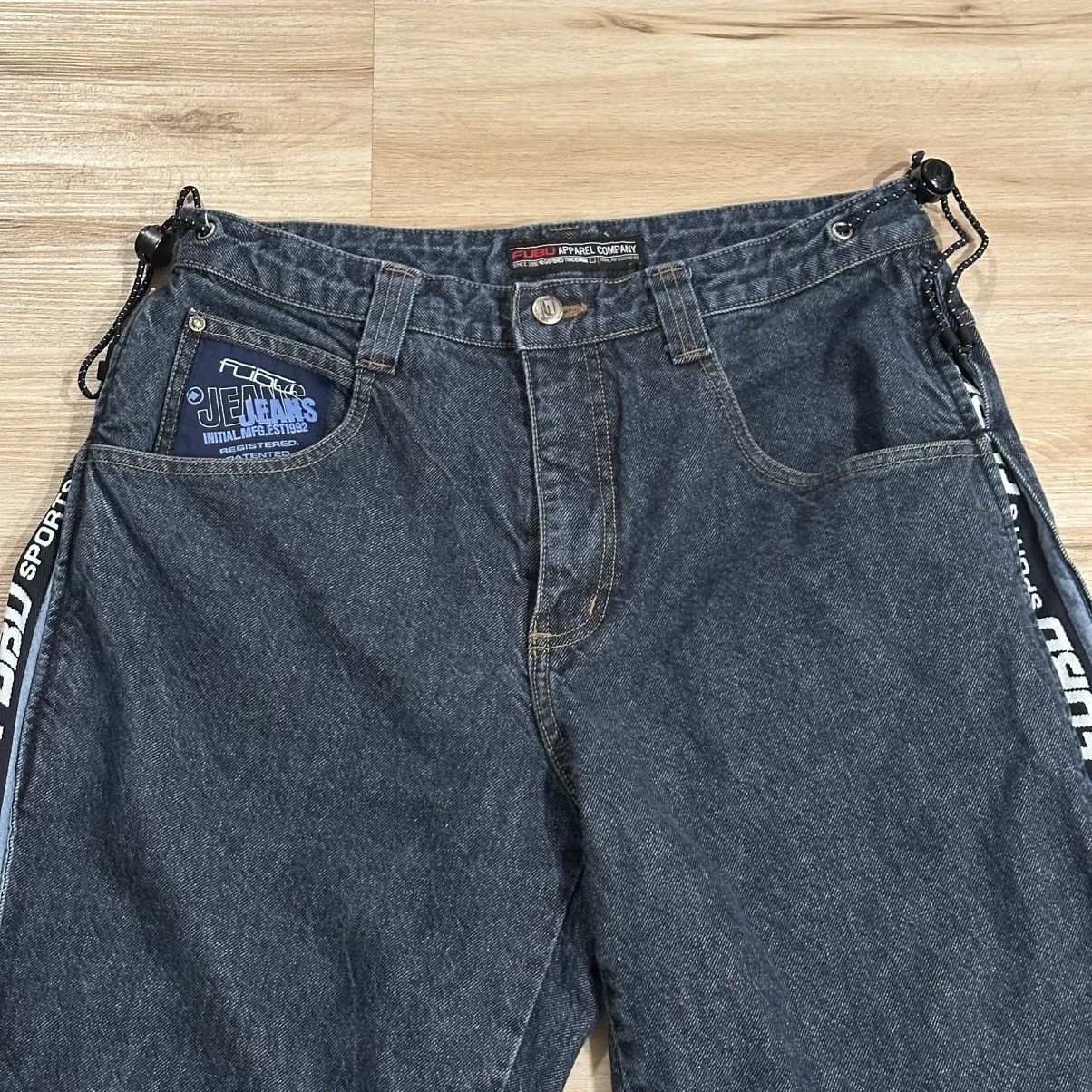 Fubu Vintage 2000s FUBU Jeans Women's Side Piping Baggy Denim Size 30" / US 8 / IT 44 - 2 Thumbnail