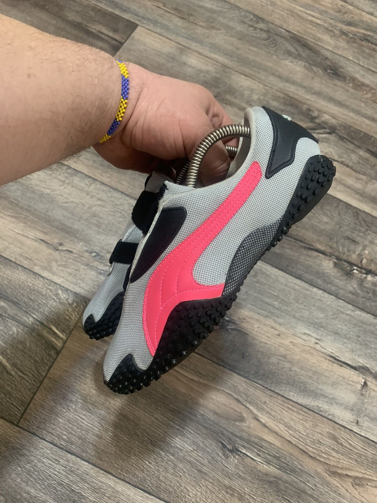 Puma × Vintage Puma Mostro Women’s Grey/Pink Sneakers Shoes US9,5 Size US 9.5 / IT 39.5 - 4 Thumbnail