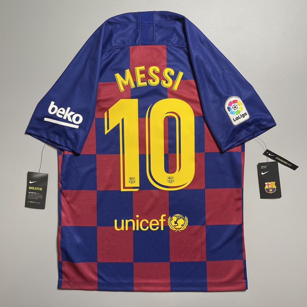 NWT BARCELONA NIKE 2019/2020 FOOTBALL HOME JERSEY #10 MESSI