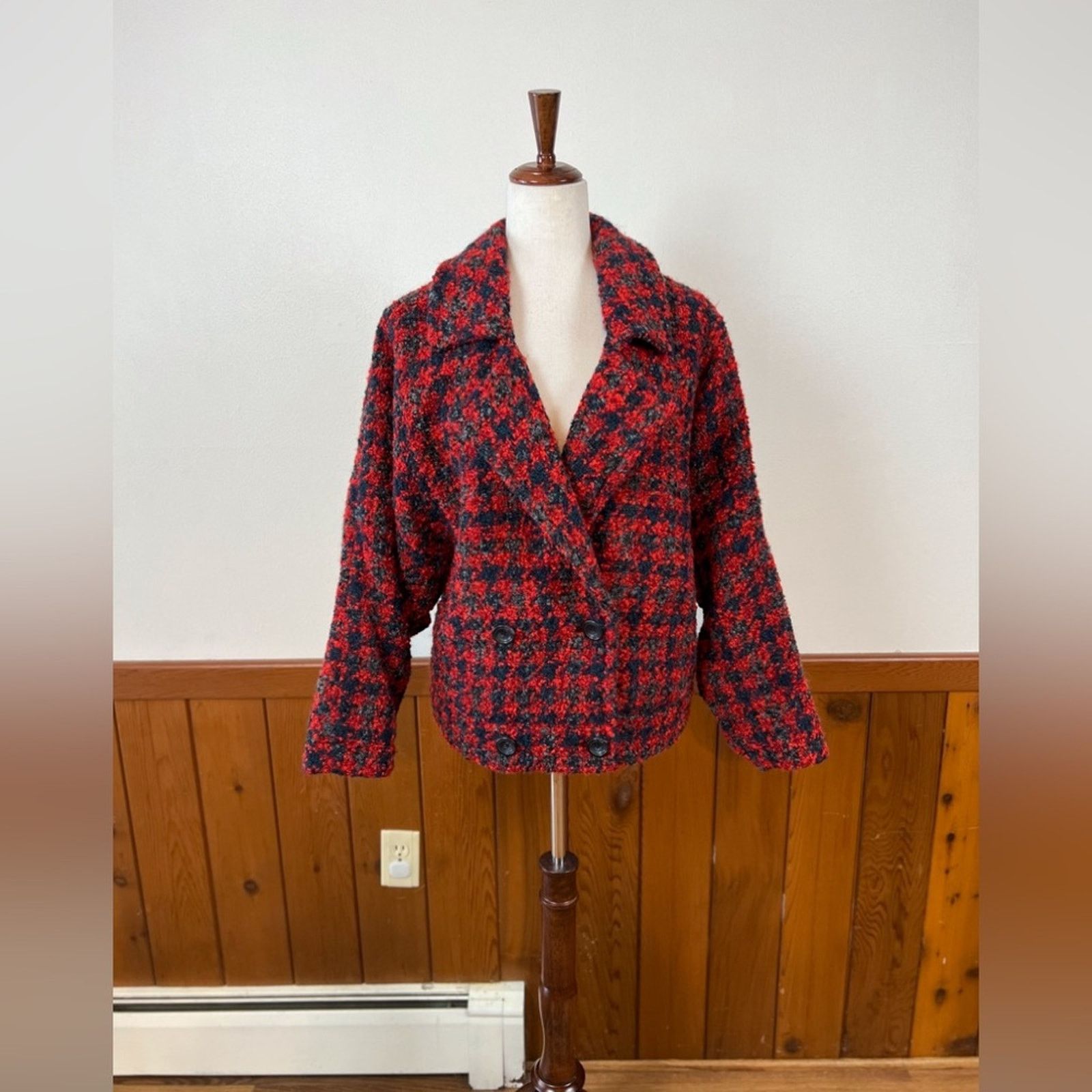 Free People Super Cute Free People Boucle Wool Baby Coat! Size XS / US 0-2 / IT 36-38 - 2 Thumbnail