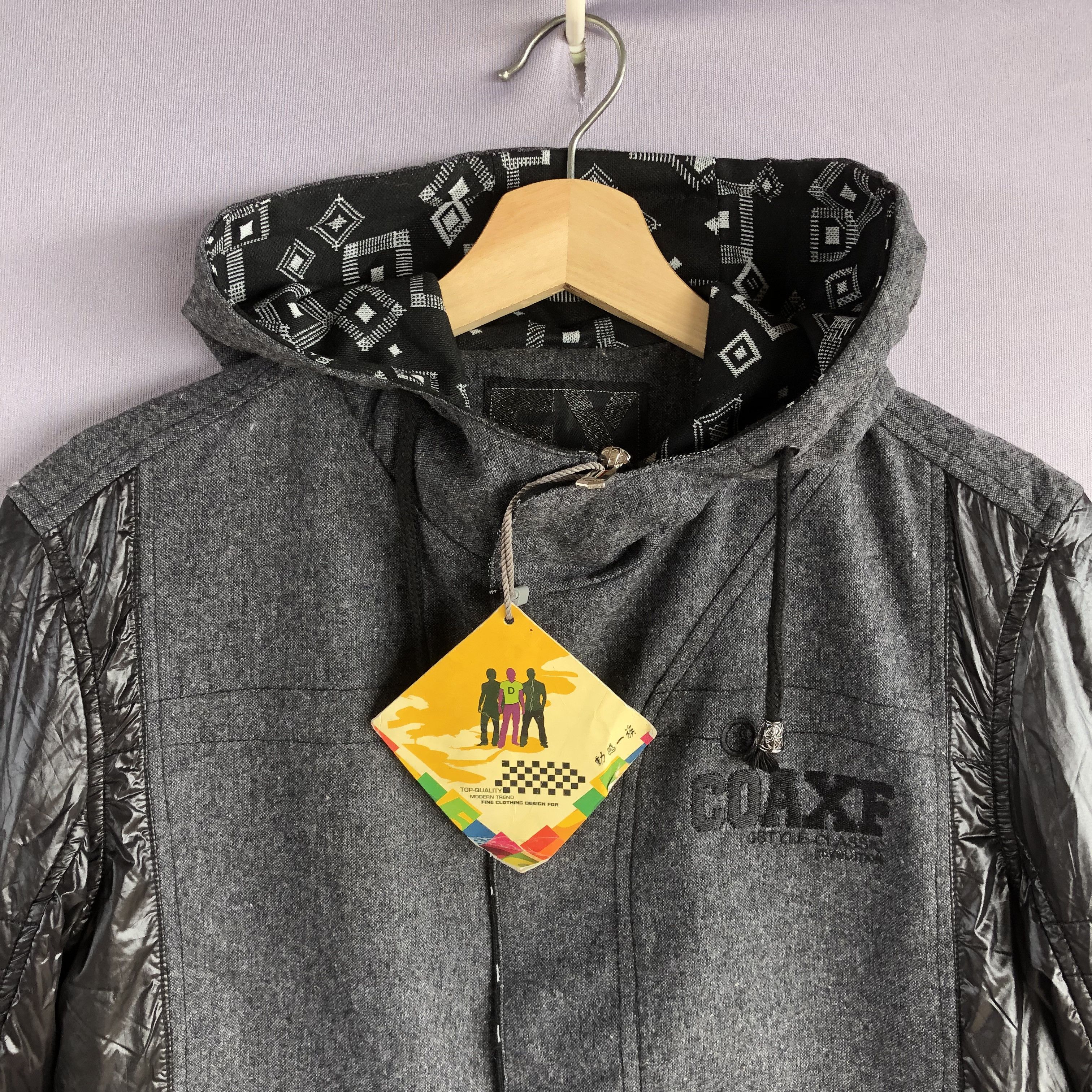Japanese Brand Vintage Coaxe Japanese Zipper Streetwear Hoodie Wool Jacket Size US S / EU 44-46 / 1 - 4 Thumbnail