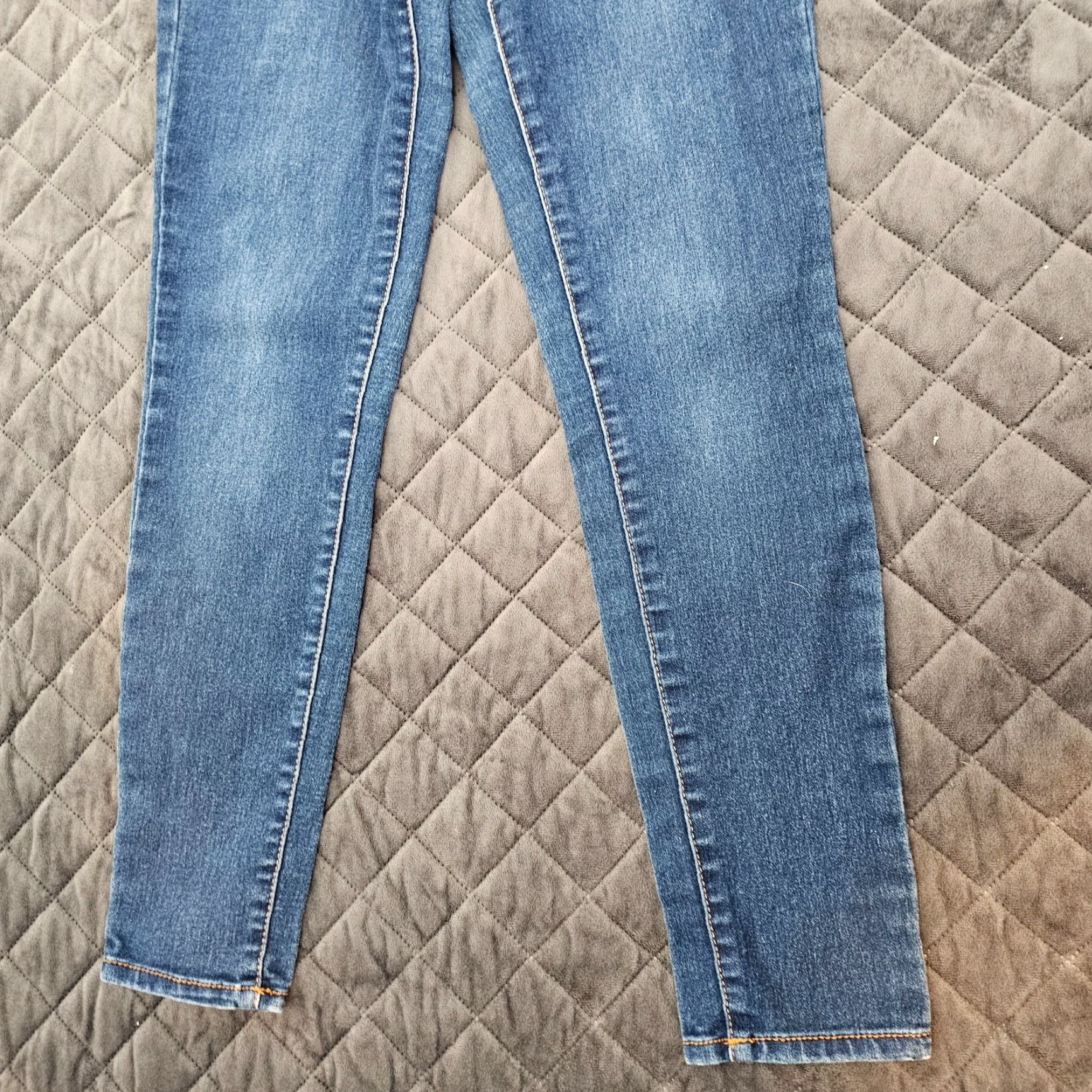 Vintage Aéropostale Women's High Waisted Jegging Size 0 Blue Stretch Regular Wash Size 25" / US 0 / IT 36 - 2 Thumbnail