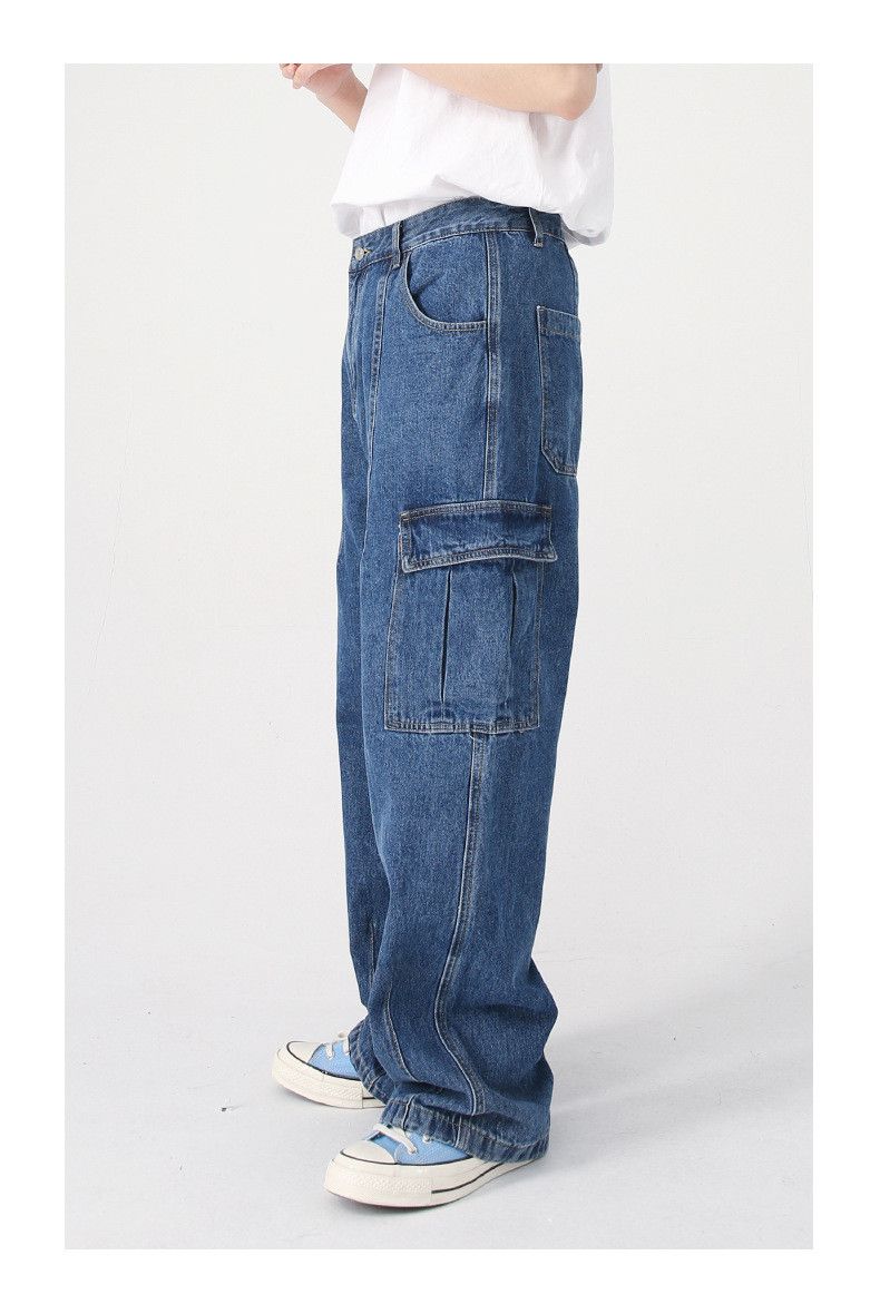 Japanese Brand × Jean Vintage Washed Loose Casual Work Jeans Size US 32 / EU 48 - 2 Thumbnail