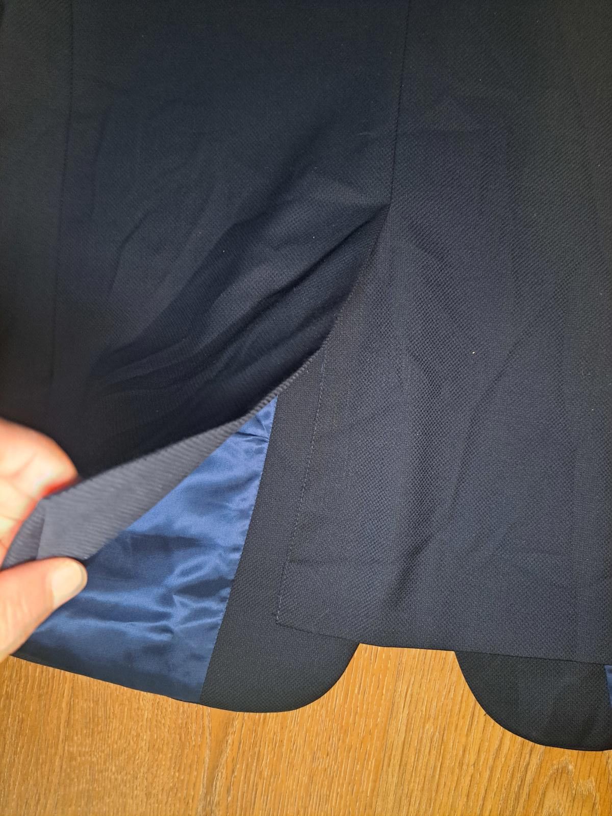 Hart Schaffner Marx Hart Schaffner Marx Blazer Mens 42R Navy Wool Silver Buttons Size 42R - 5 Thumbnail