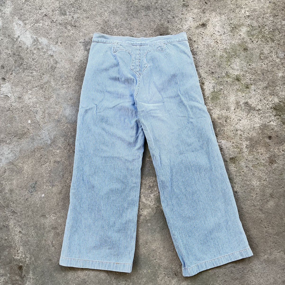 Issey Miyake × Japanese Brand × Zucca Zucca Hickory Baggy Trouser Pants Size 28" / US 6 / IT 42 - 7 Thumbnail