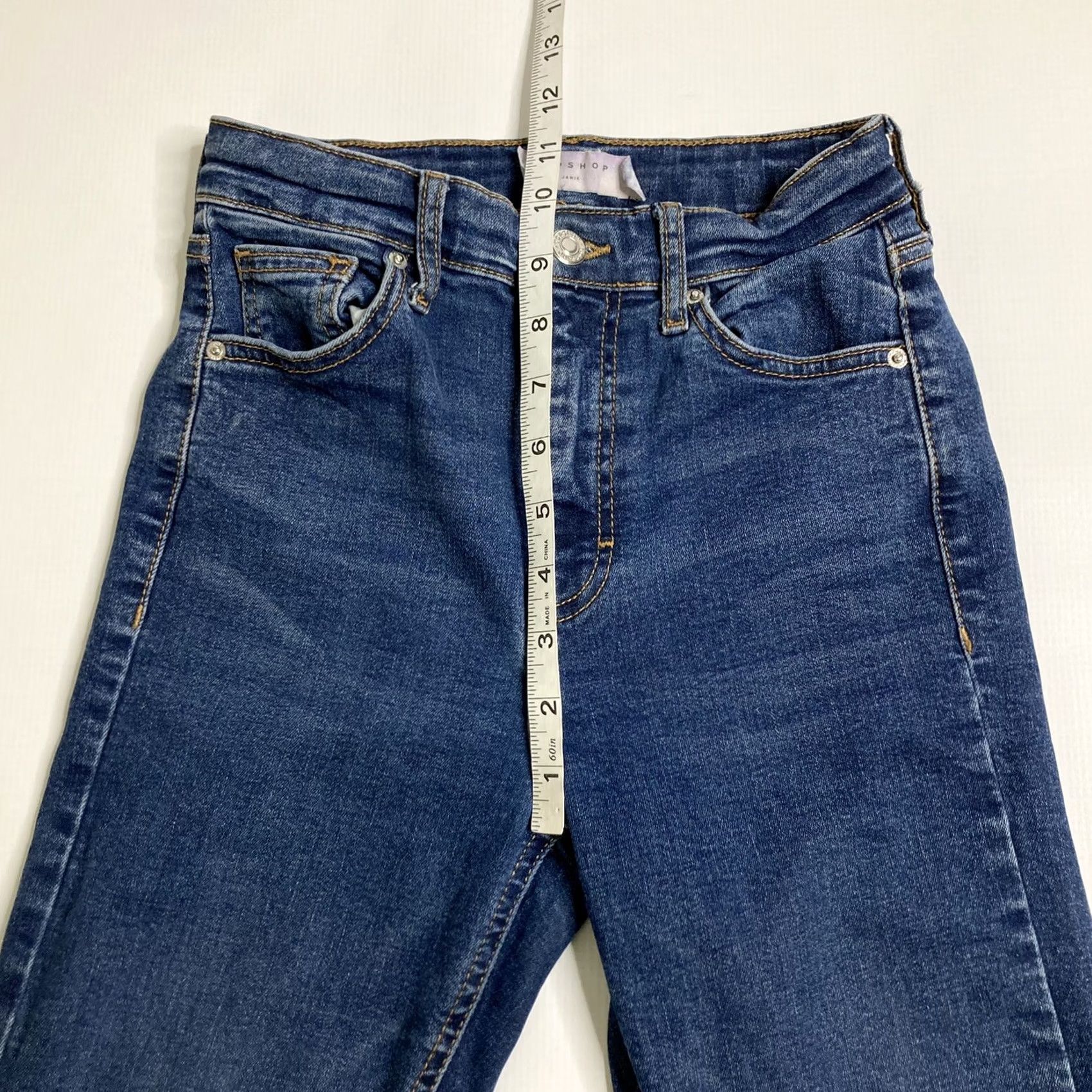 Topshop Topshop Moto Jamie Crop Jeans Skinny Mid Rise Women’s Blue Denim 24x25 Slim 5-Pocket Size 4XL / US 24-26 - 7 Thumbnail