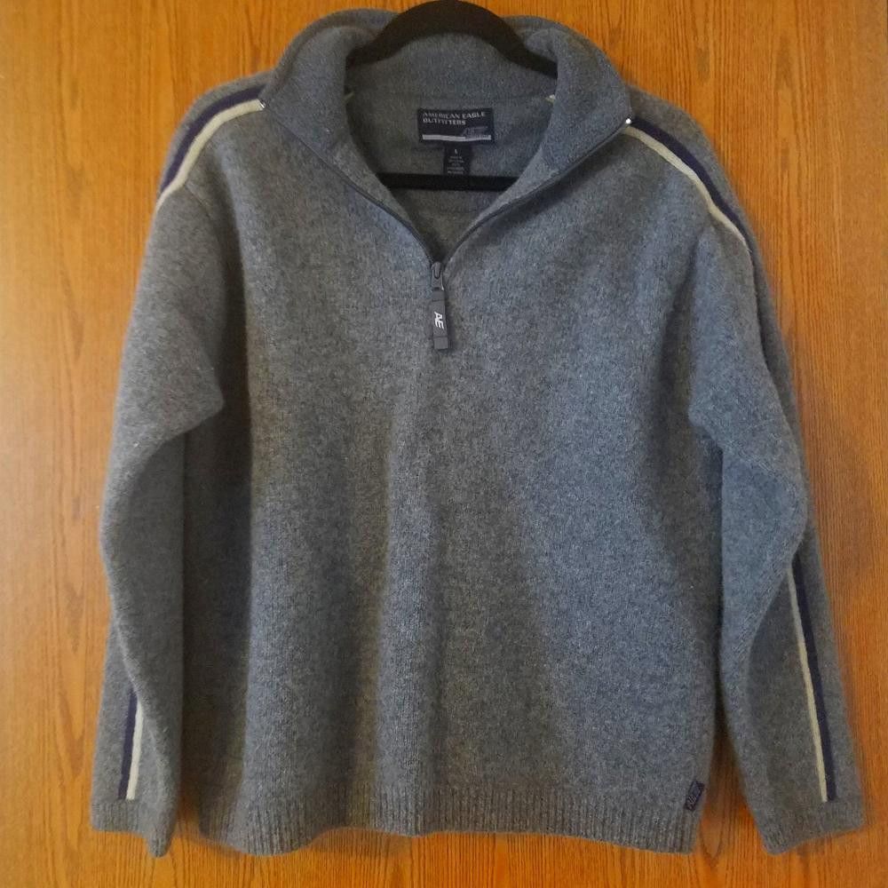Designer American Eagle 100% Lambswool Pullover Size Large Size US L / EU 52-54 / 3 - 1 Thumbnail