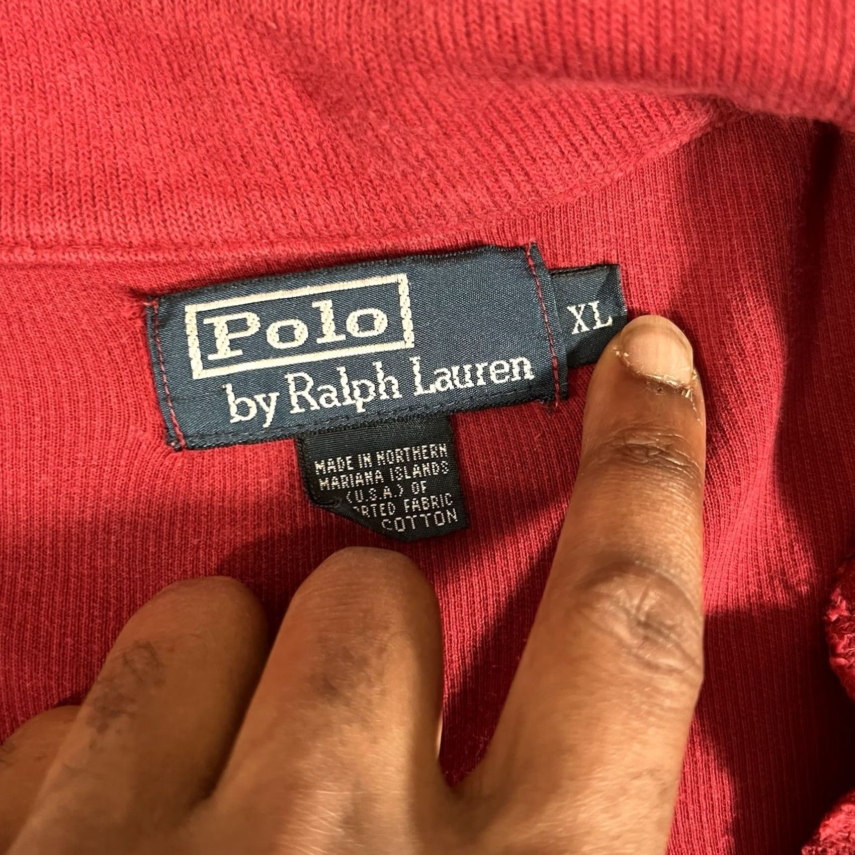 Ralph Lauren VINTAGE Ralph Lauren Polo Sweater Mens XL Red 1/4 Zip Knit Pullover Knit Pullover XL Red Mens Size US XL / EU 56 / 4 - 4 Thumbnail