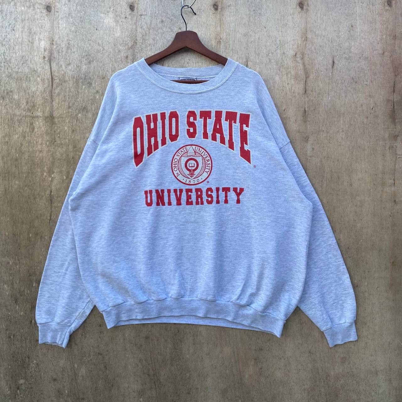 Vintage RARE VINTAGE 90S OHIO UNIVERSITY BAGGY CREWNECK Size US XXL / EU 58 / 5 - 1 Thumbnail