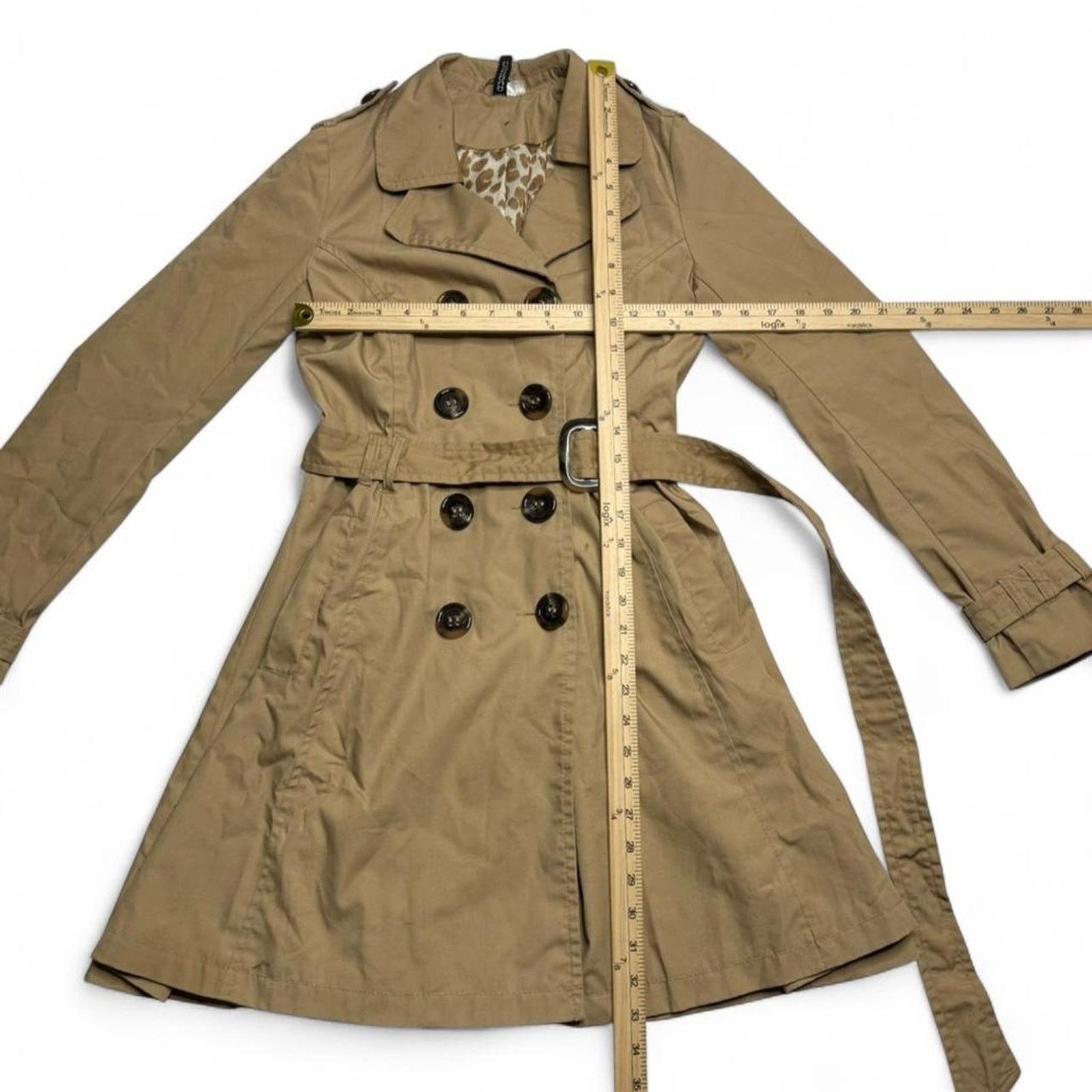Other Trench Coat Khaki Button Detail Size (4) Small Going Out Size S / US 4 / IT 40 - 3 Thumbnail