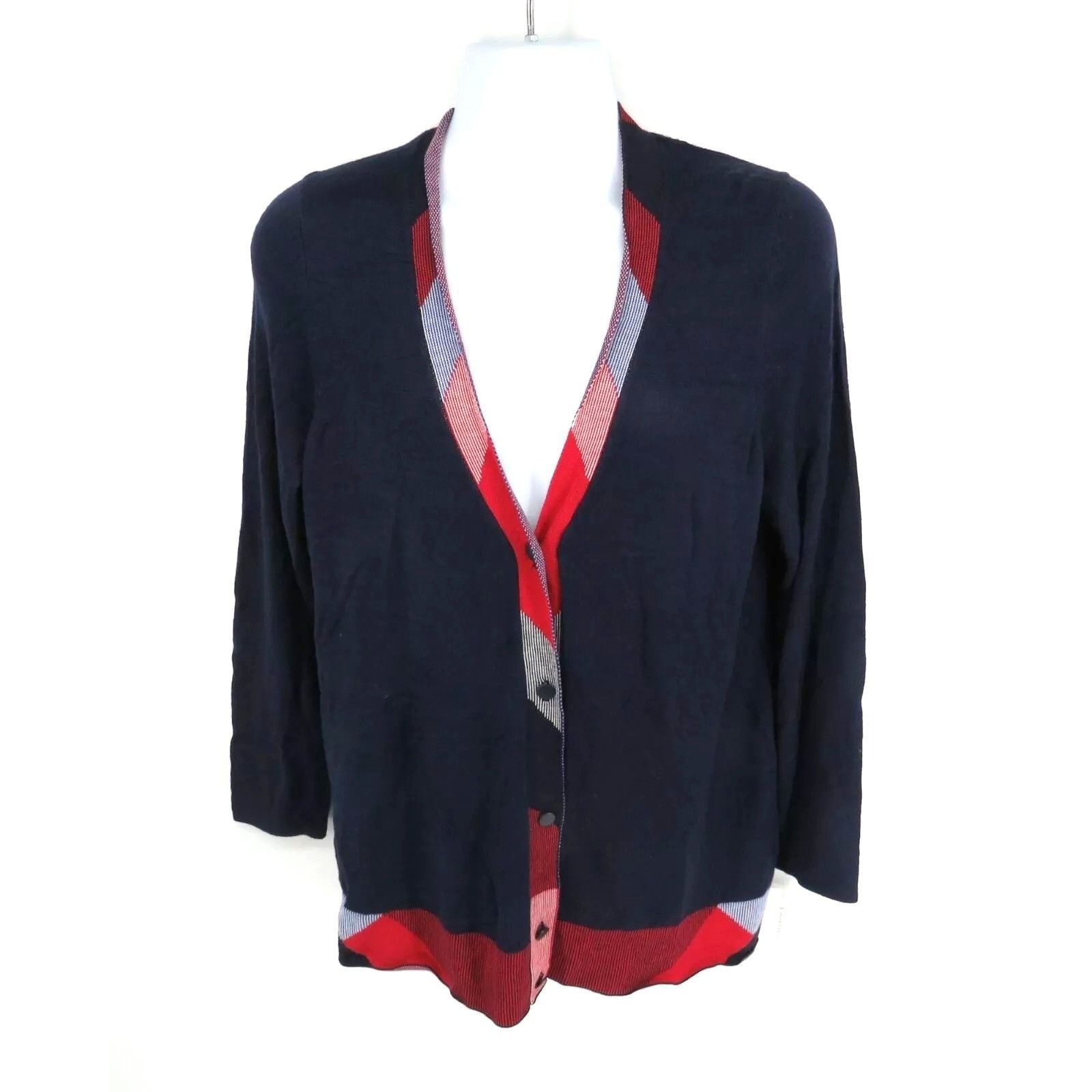 Charter Club Charter Club Women's Large Cardigan Sweater Blue NWT $79.50 Size L / US 10 / IT 46 - 1 Thumbnail