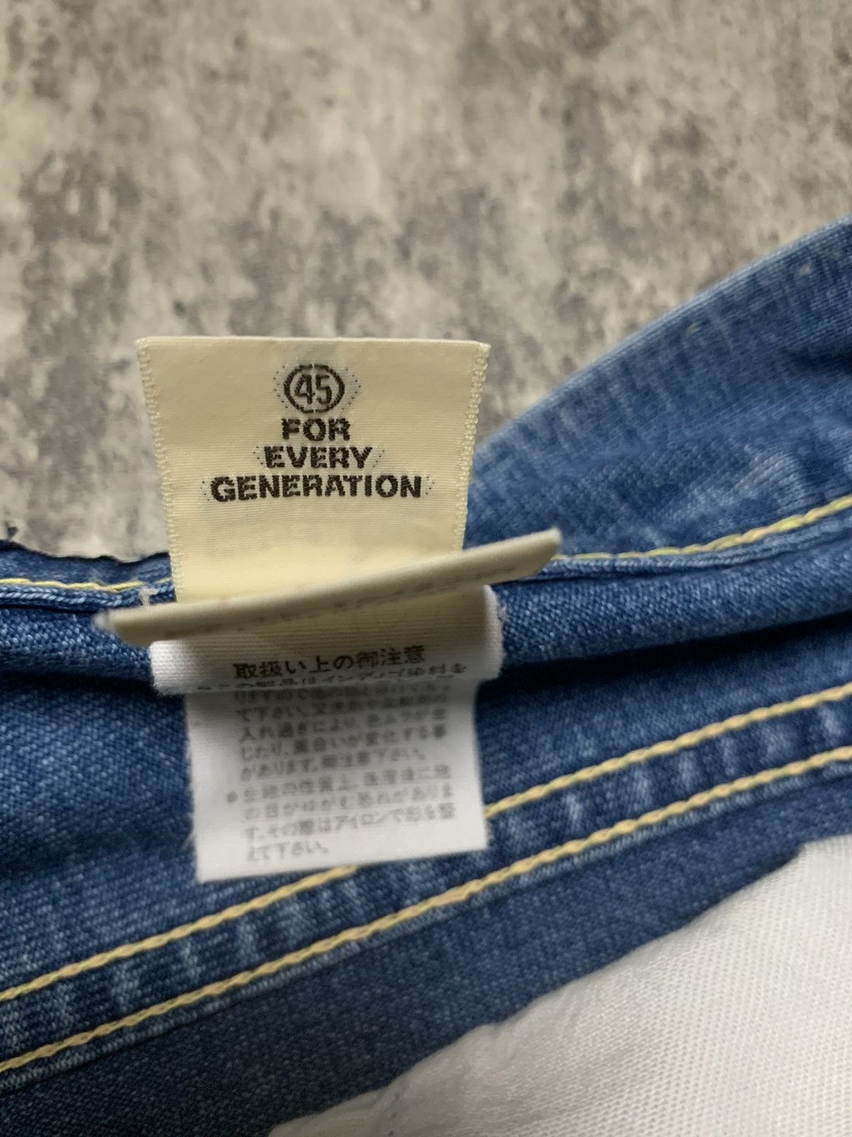 Japanese Brand Vintage 45rpm Studio Soft Denim Wide Pant Size US 32 / EU 48 - 11 Thumbnail