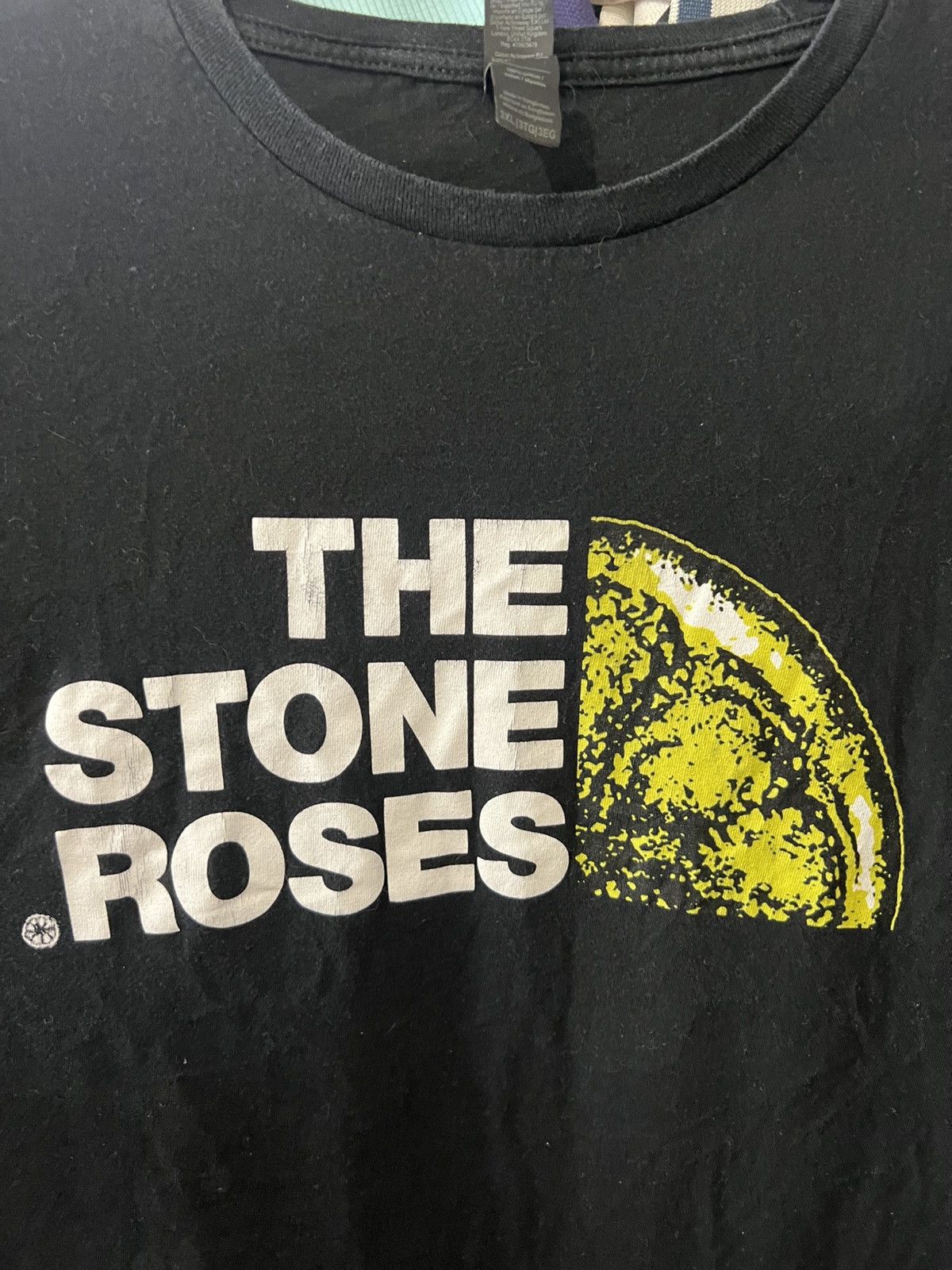Band Tees × Vintage VINTAGE THE STONE ROSES TSR AOP LEMON BIG LOGO T SHIRT Size US XXL / EU 58 / 5 - 3 Thumbnail