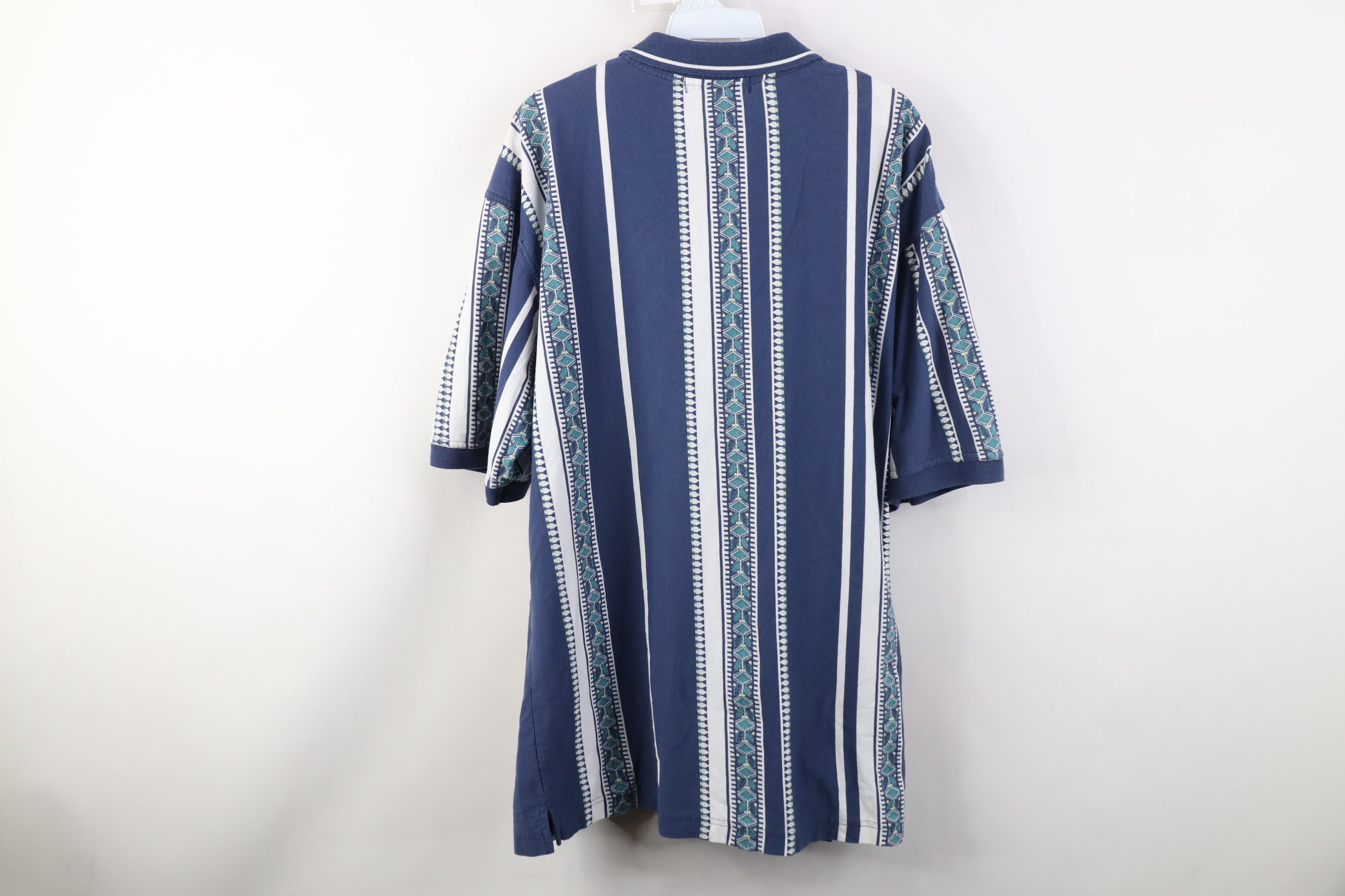 Vintage Vintage 90s Streetwear Striped Knit Golf Polo Shirt Size US XL / EU 56 / 4 - 8 Thumbnail