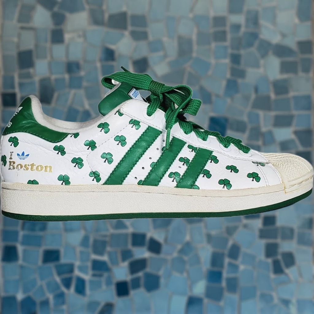 Adidas Adidas Superstar 35th Anniversary Boston Shamrocks Mens US 8.5: Limited Edition - White and Green Size US 9 / EU 42 - 1 Thumbnail