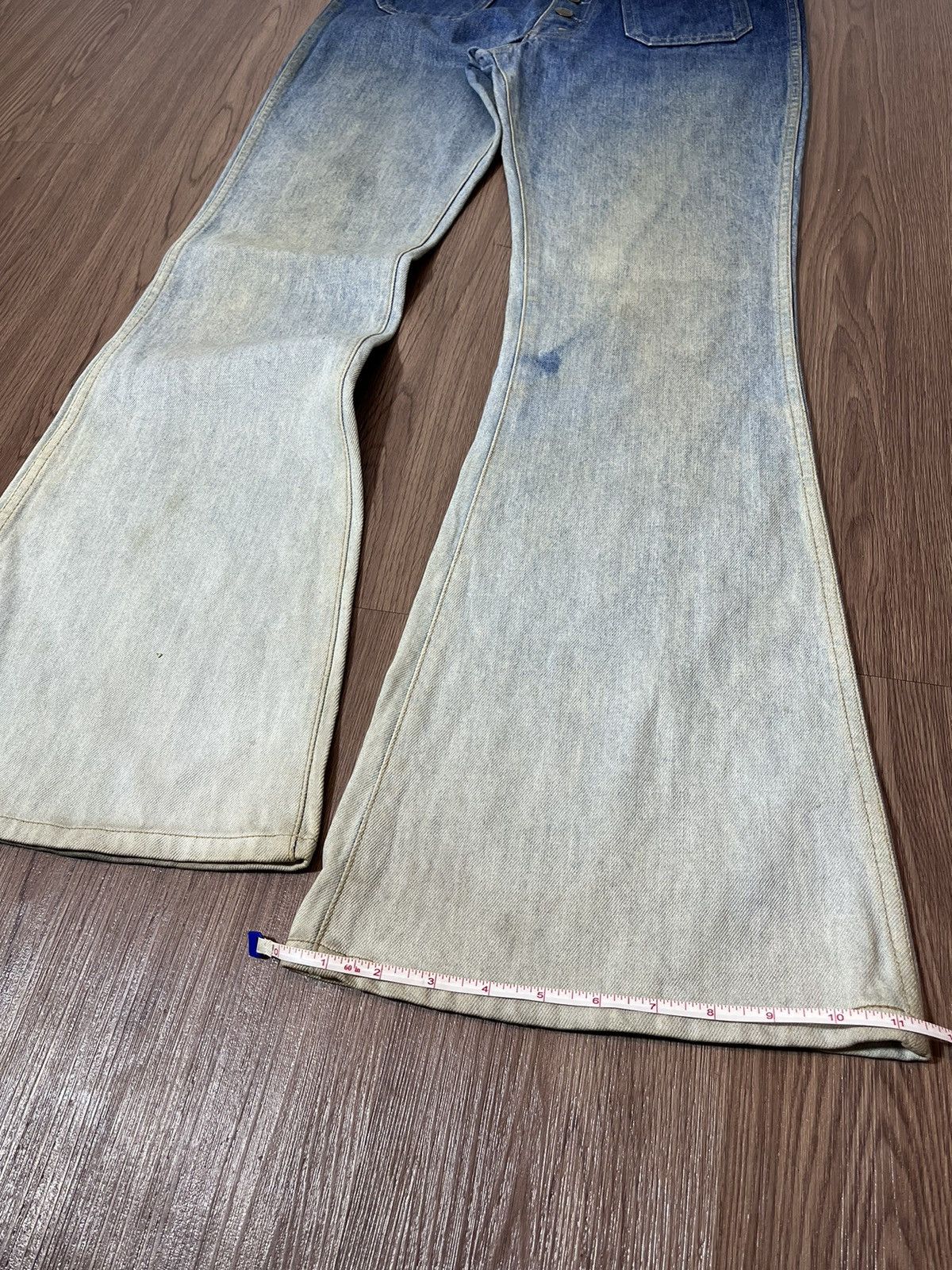 Big John Big John Vintage Washed Bush Button Up Bell Bottom Jeans Size US 32 / EU 48 - 20 Thumbnail