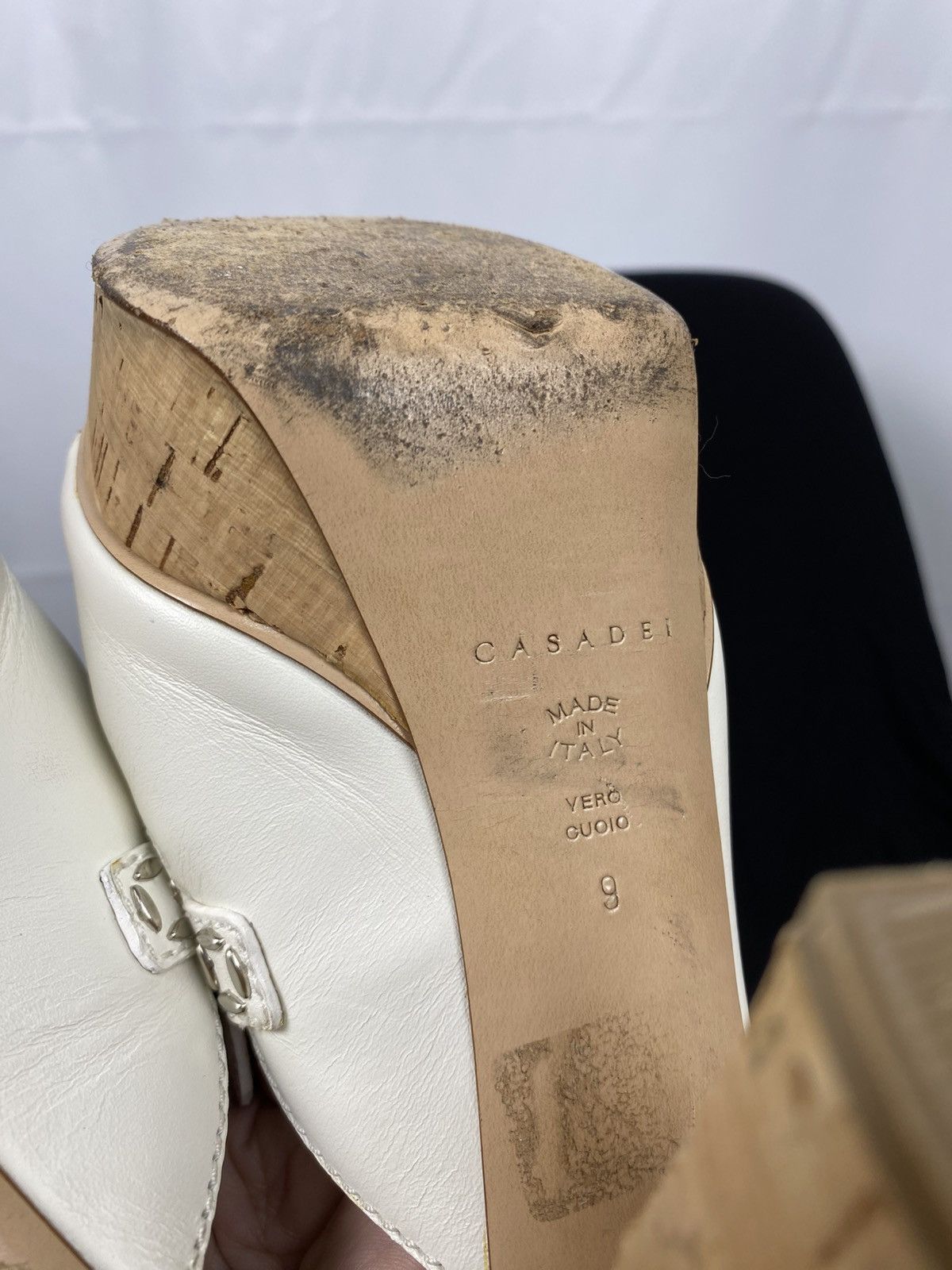 Casadei Casadei Leather Tassel Platform Slide Sandals size 39 Size US 9 / IT 39 - 11 Thumbnail