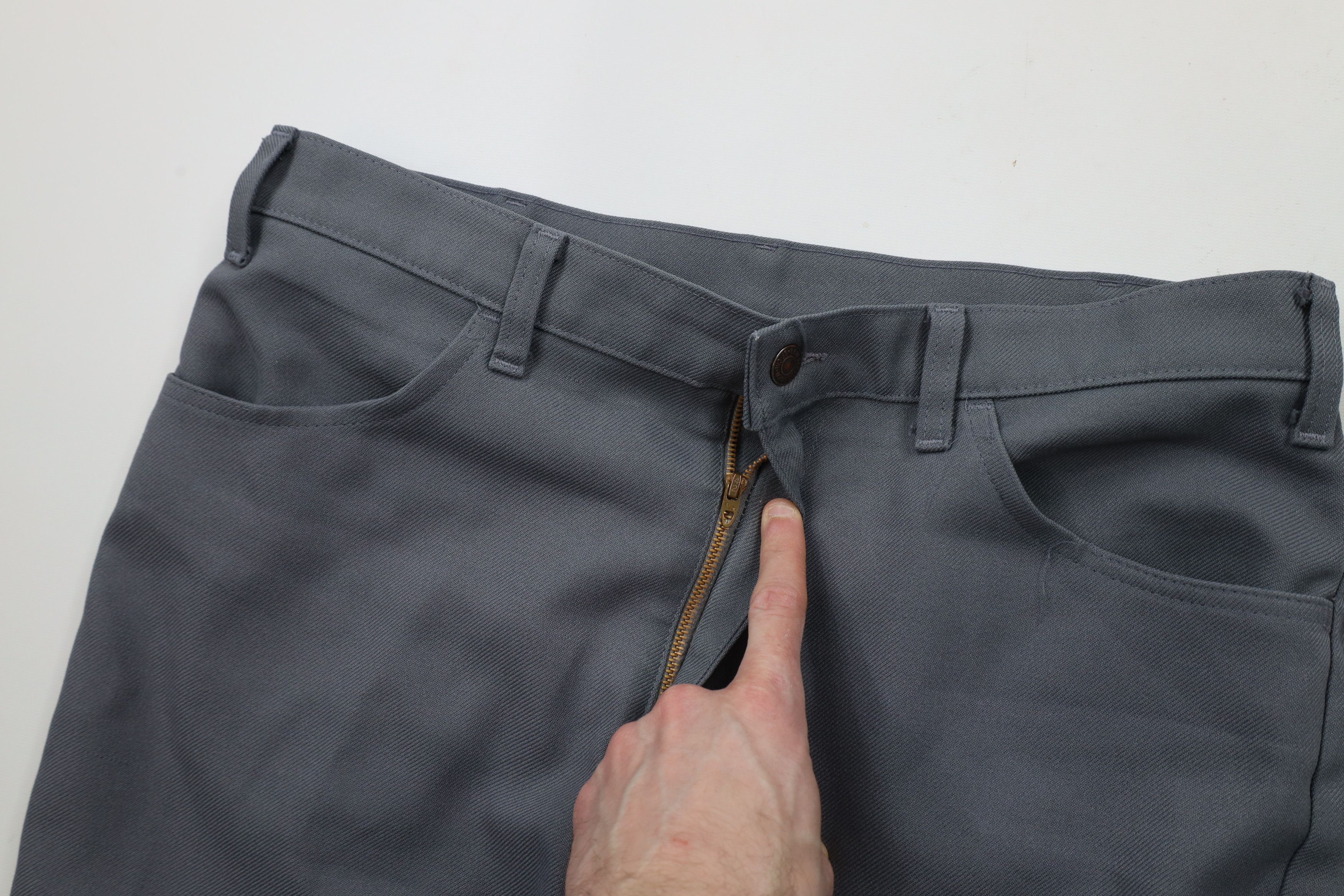 Levi's × Vintage Vintage 70s Levis Knit Wide Leg Bell Bottoms Chino Pants USA Size US 34 / EU 50 - 8 Thumbnail