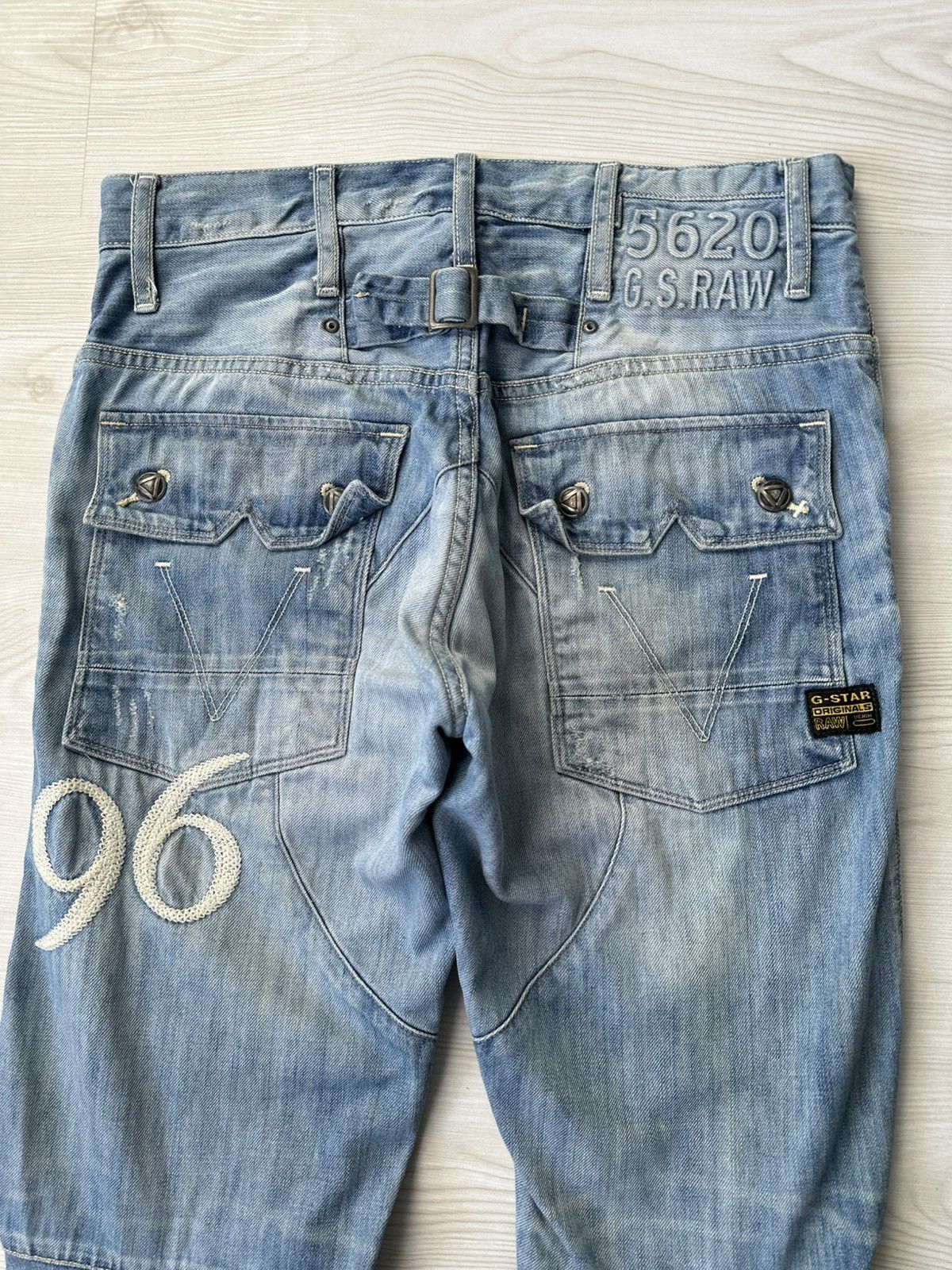 G-Star × If Six Was Nine × Vintage Vintage Y2k G Star Raw 96 Baggy Jeans Size US 30 / EU 46 - 6 Thumbnail