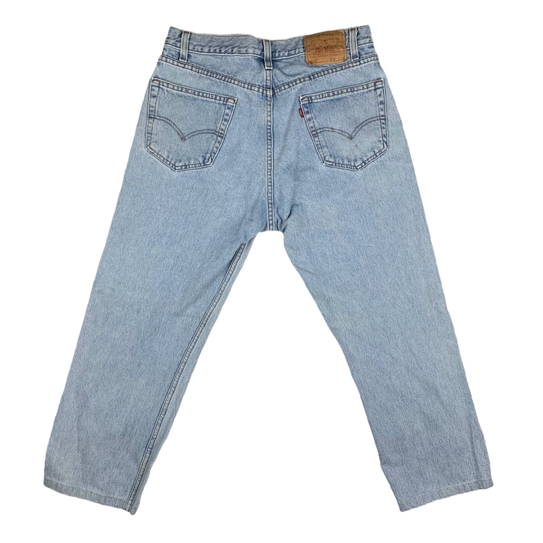 Levi's VINTAGE Levi's 505 Jeans Regular Fit Straight Leg 36 Adult Blue Denim 90s Mens Size US 36 / EU 52 - 3 Thumbnail