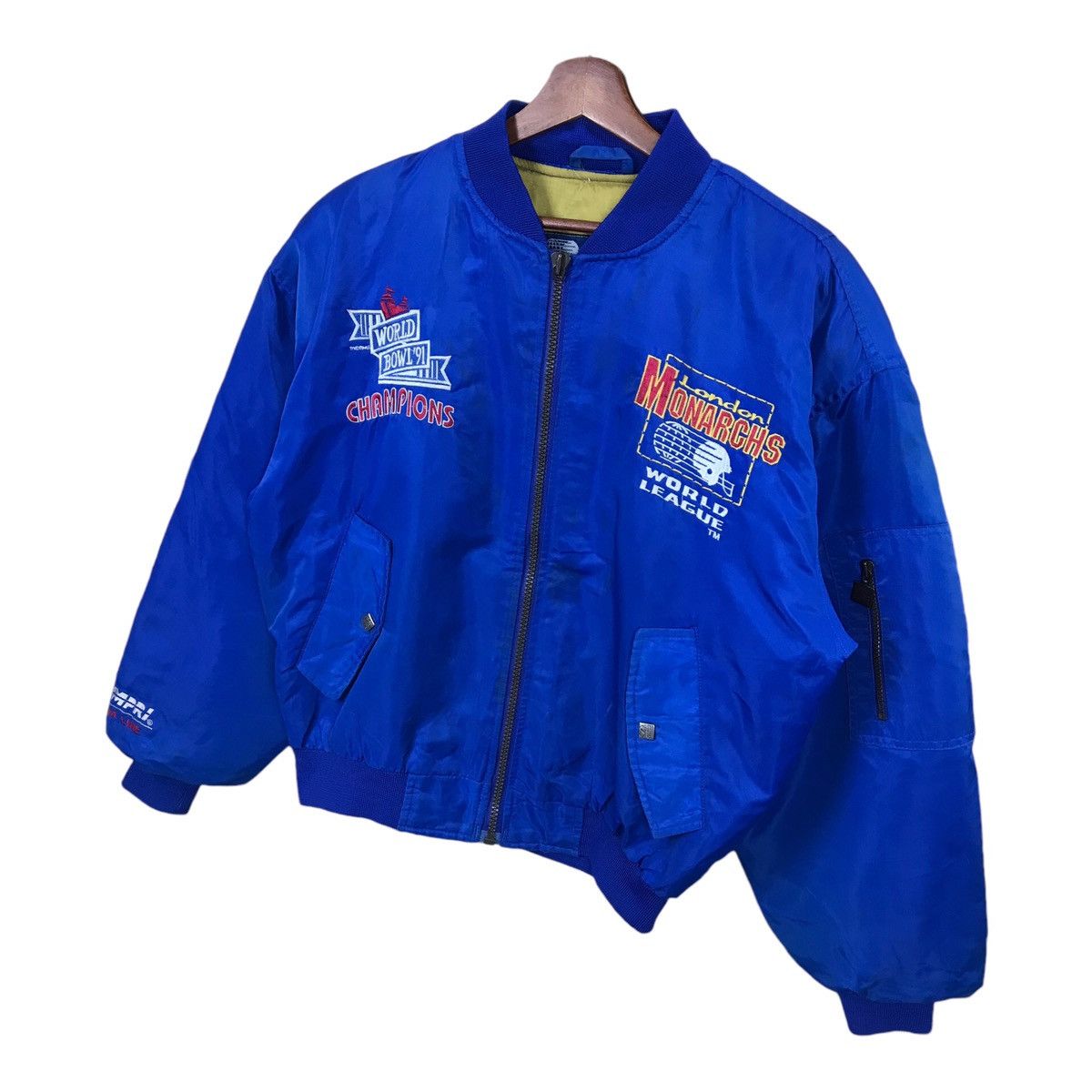 NFL Vintage NFL London Monarchs World League Bomber Jacket Size US M / EU 48-50 / 2 - 4 Thumbnail