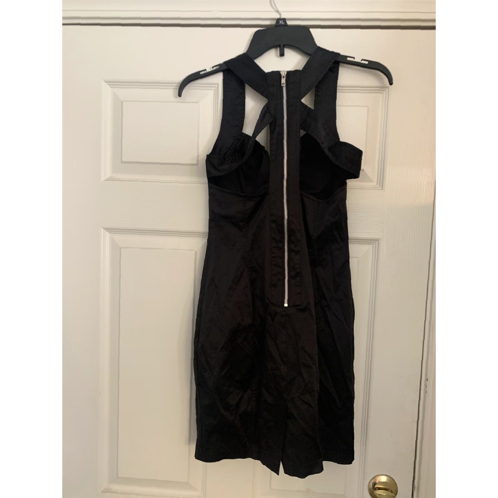 XOXO XOXO Black Dress Size 3/4 Floral Print Sleeveless Sheath Juniors Women Short Size XS / US 0-2 / IT 36-38 - 5 Thumbnail